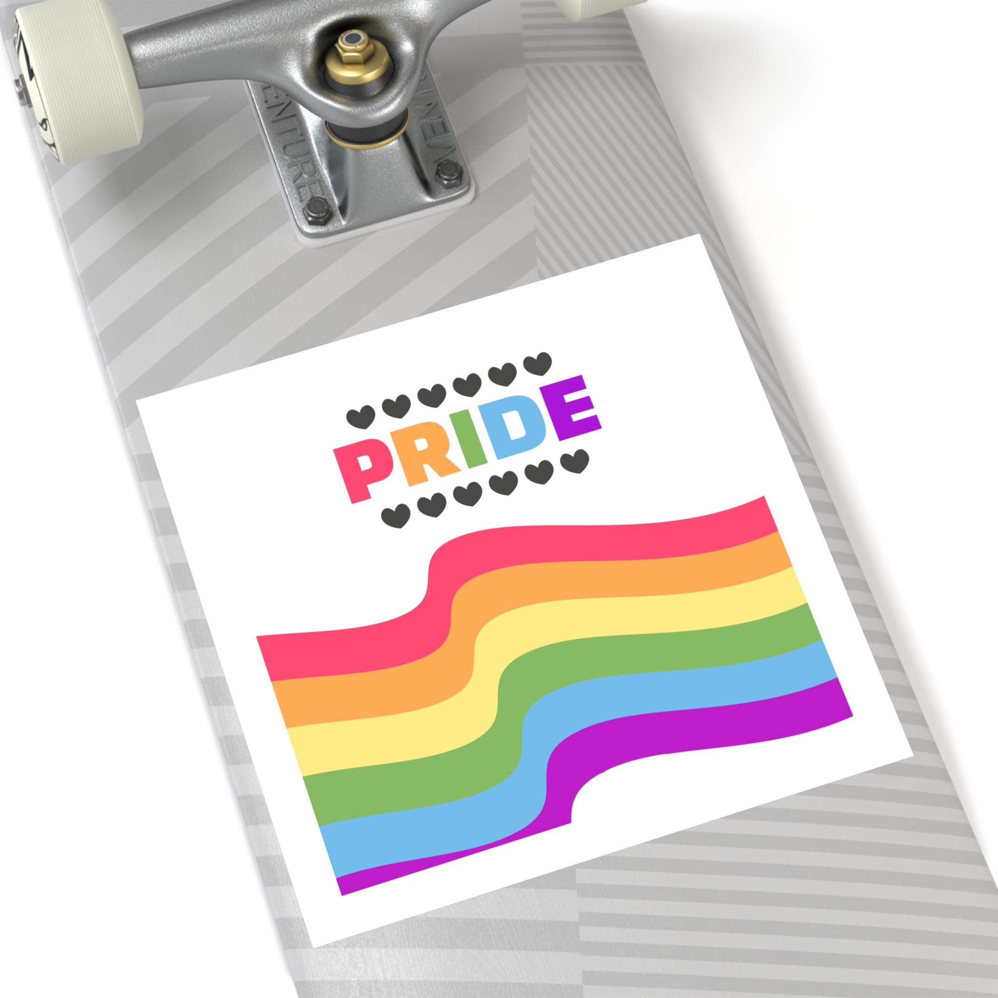 Pride Background With Flag Lgbtq Pride Laminate Stickers Square - Image 60