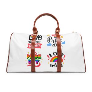 Hand Drawn Pride Day Label Collection(1) Waterproof Travel Bag