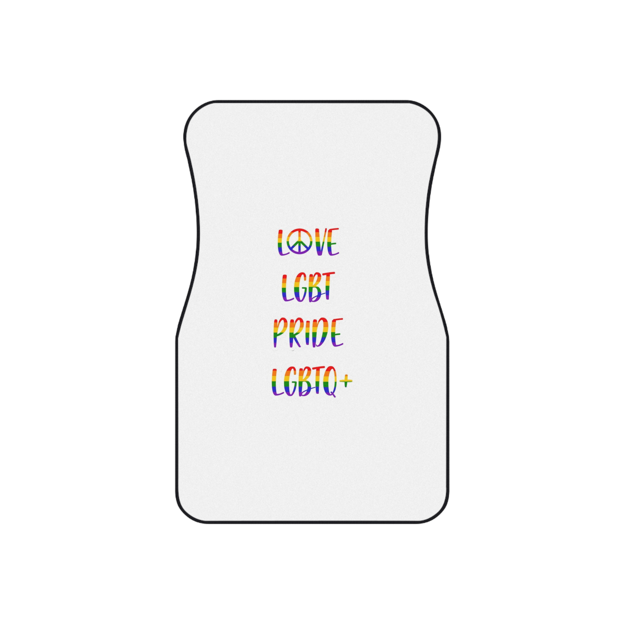 Lgbt Pride Month June Poster Card Banner Background Vector Illustration Car Mats Set Of 4 - Image 2