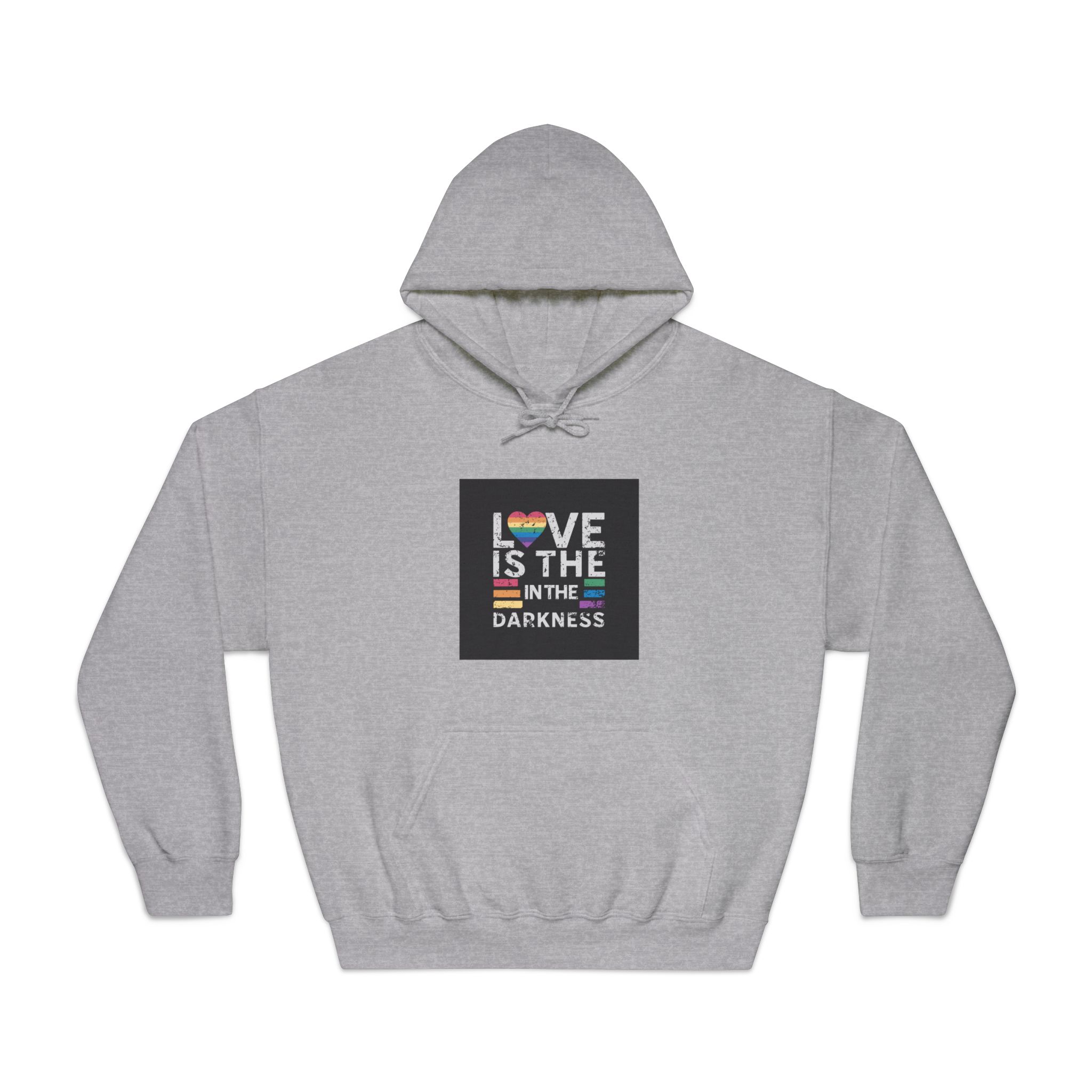 Love Is the In the Darkness Unisex Dryblend Hooded Sweatshirt - Image 13
