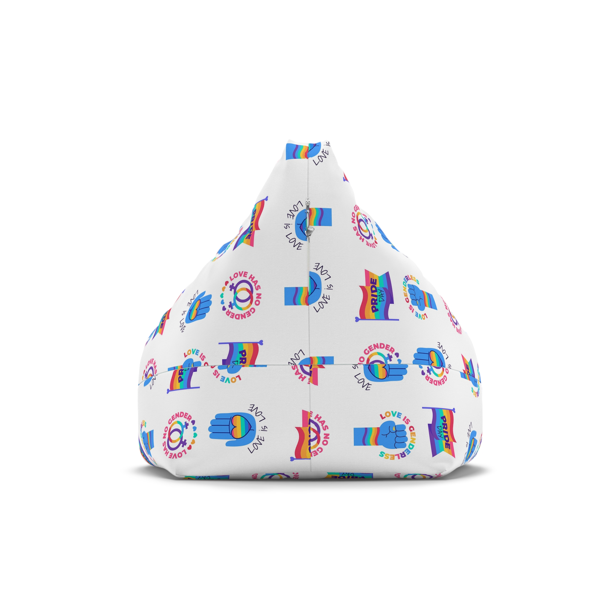 Flat Labels Collection Pride Month Celebration(1) Bean Bag Chair Cover - Image 2