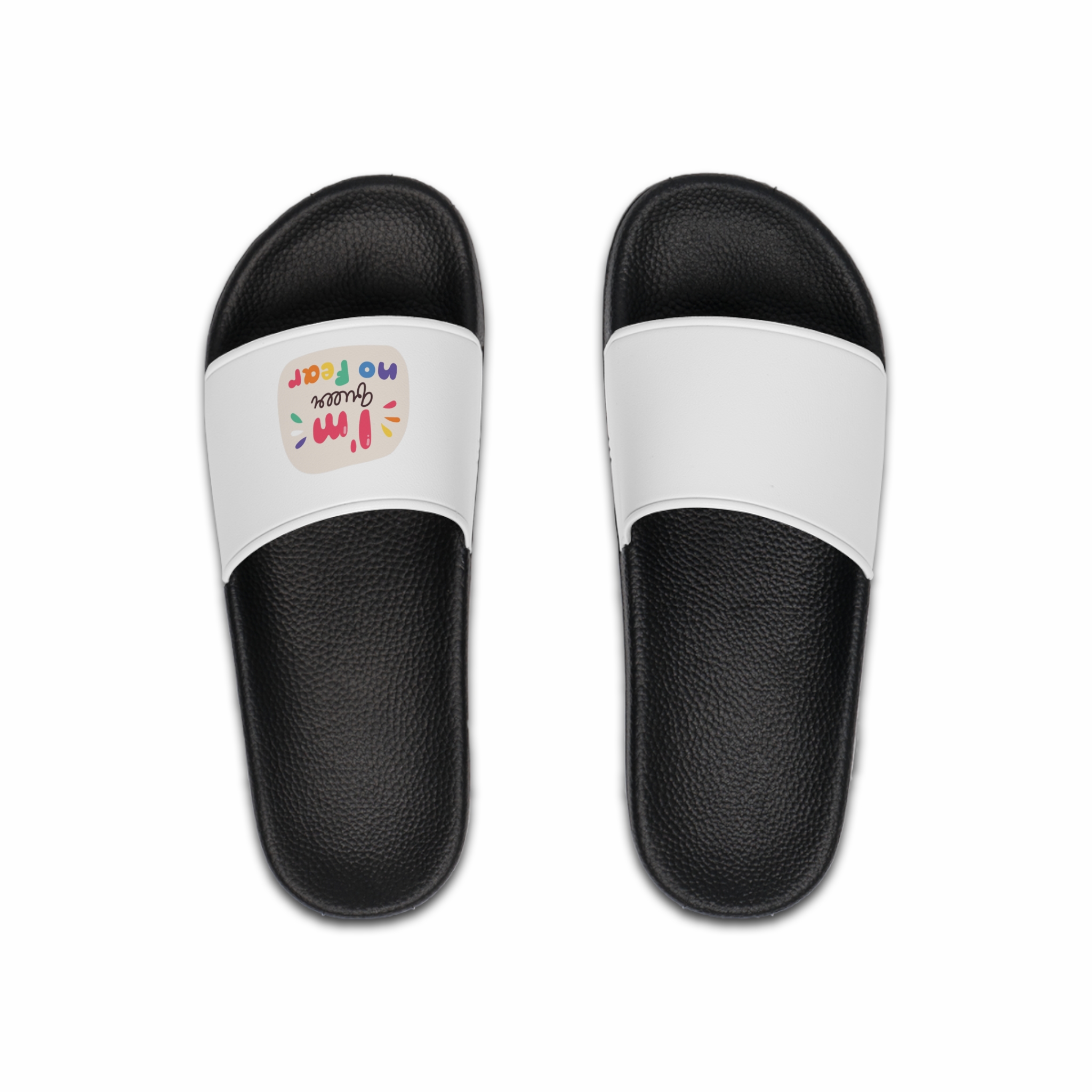 Lgbt Sticker Pack White Background Lgbtq Set Symbol Lgbt Pride Community Rainbow Elements Vector Hand Draw Illustration Hand Drawn Lettering(3) Mens Slide Sandals