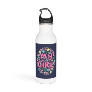 Lesbian Pride Design 8F6B22 Stainless Steel Water Bottle