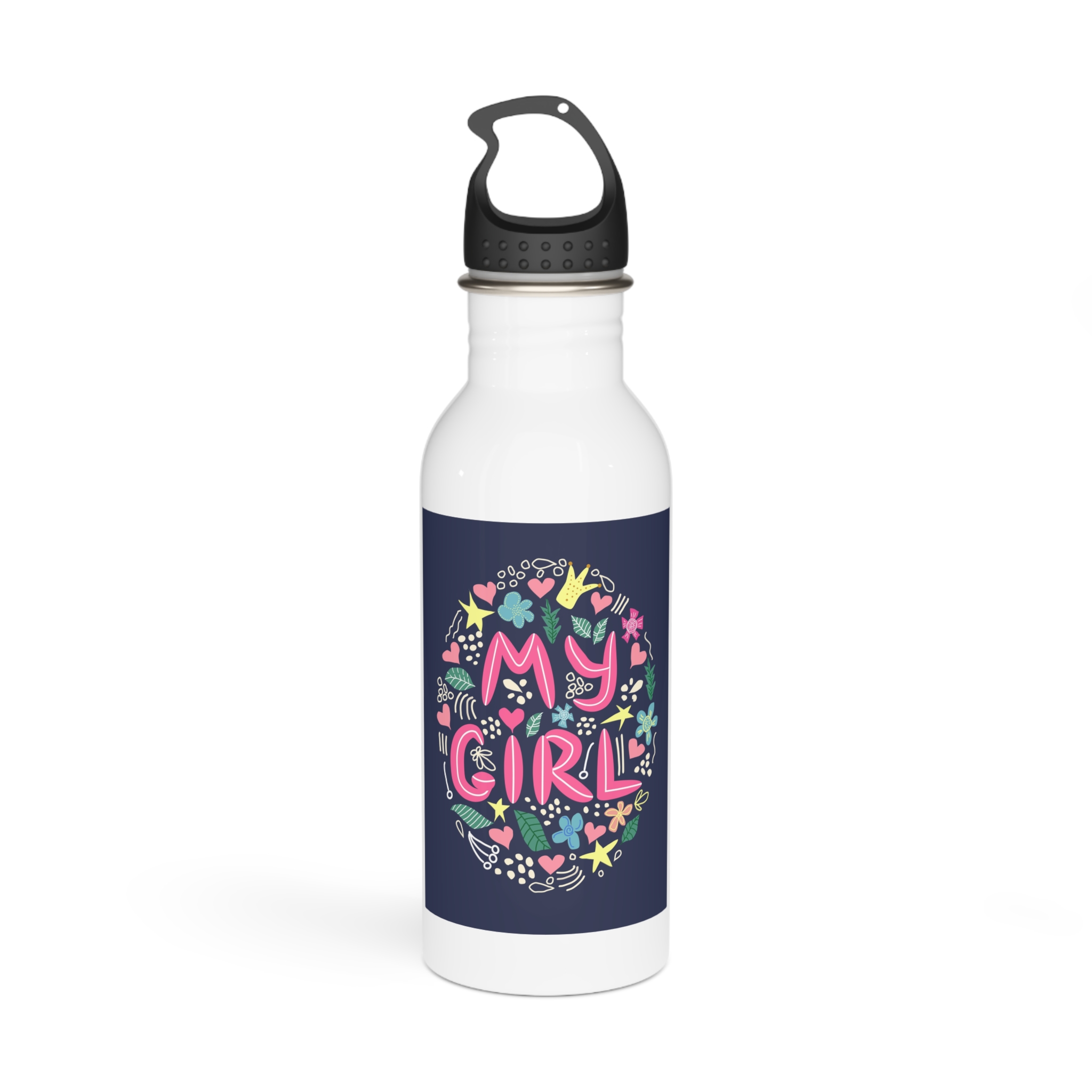 Lesbian Pride Design 8F6B22 Stainless Steel Water Bottle