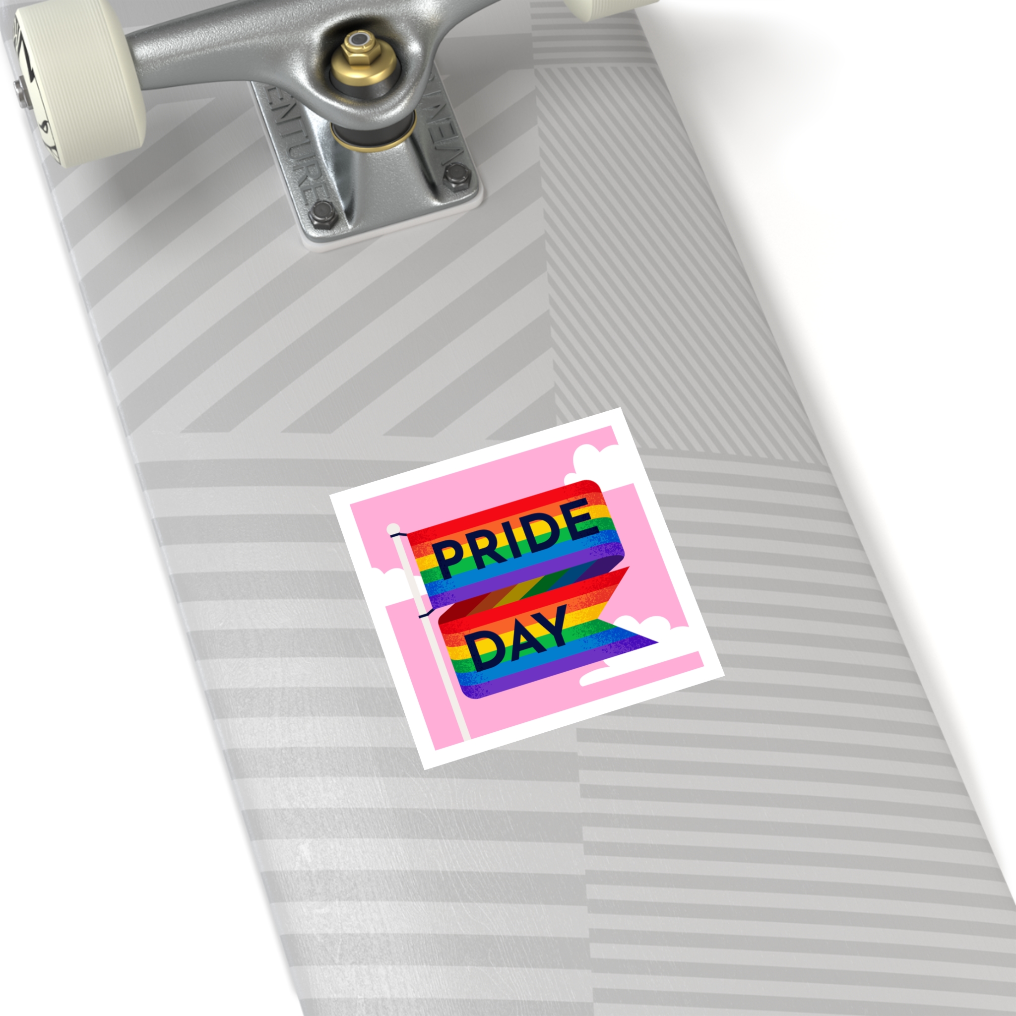 Pride Day Flag Illustration Laminate Stickers Square - Image 28
