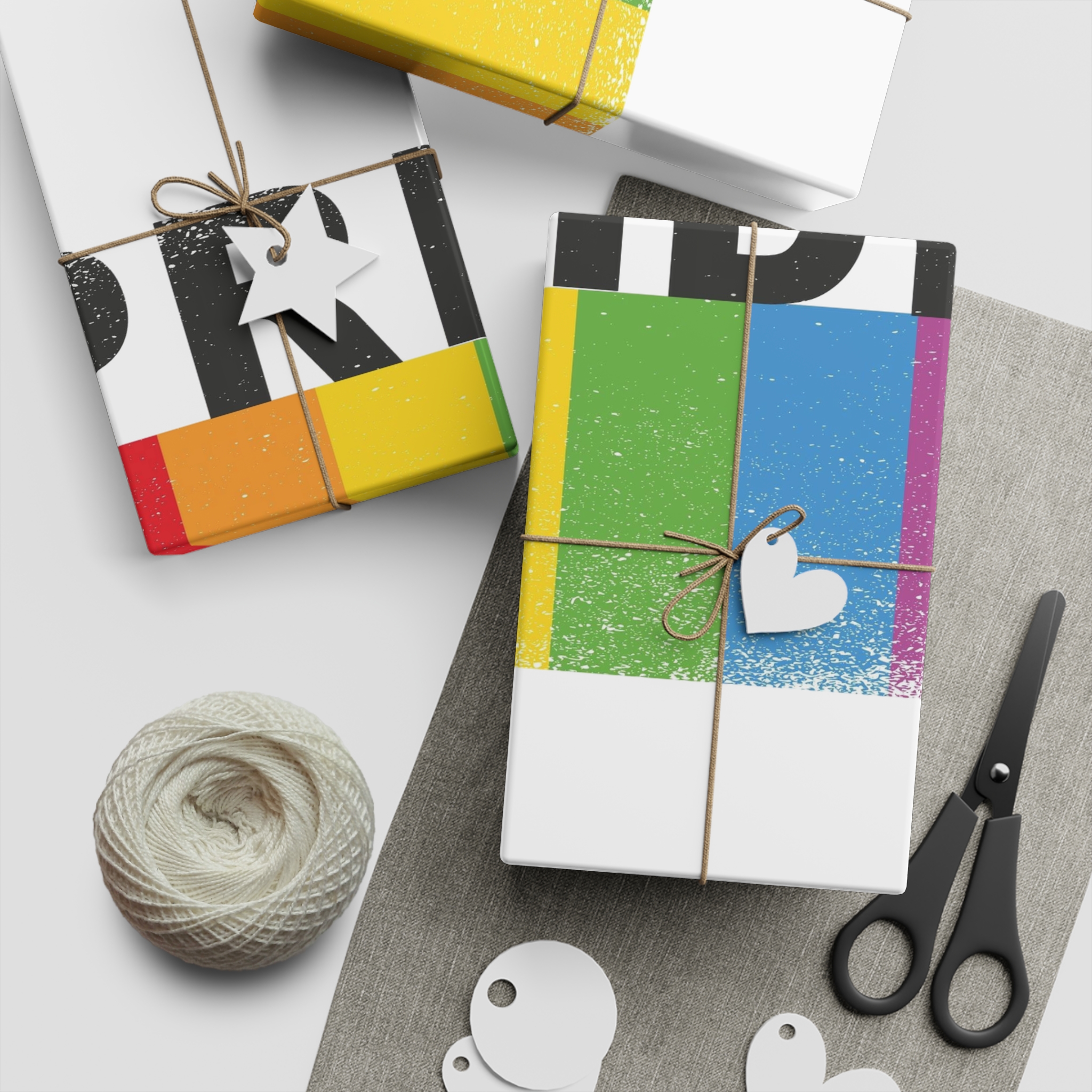 Pride Banner Gift Wrapping Paper Sheets 1pc - Image 2