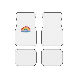Pride Day Rainbow Flag Icon Vector Illustration Celebrating Lgbtq Community Diversity With Colorful Stripes Radiant Design Car Mats Set Of 4
