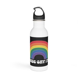 Pride Lgbtq Gay Typography Vector Tshirt Design(7) Stainless Steel Water Bottle