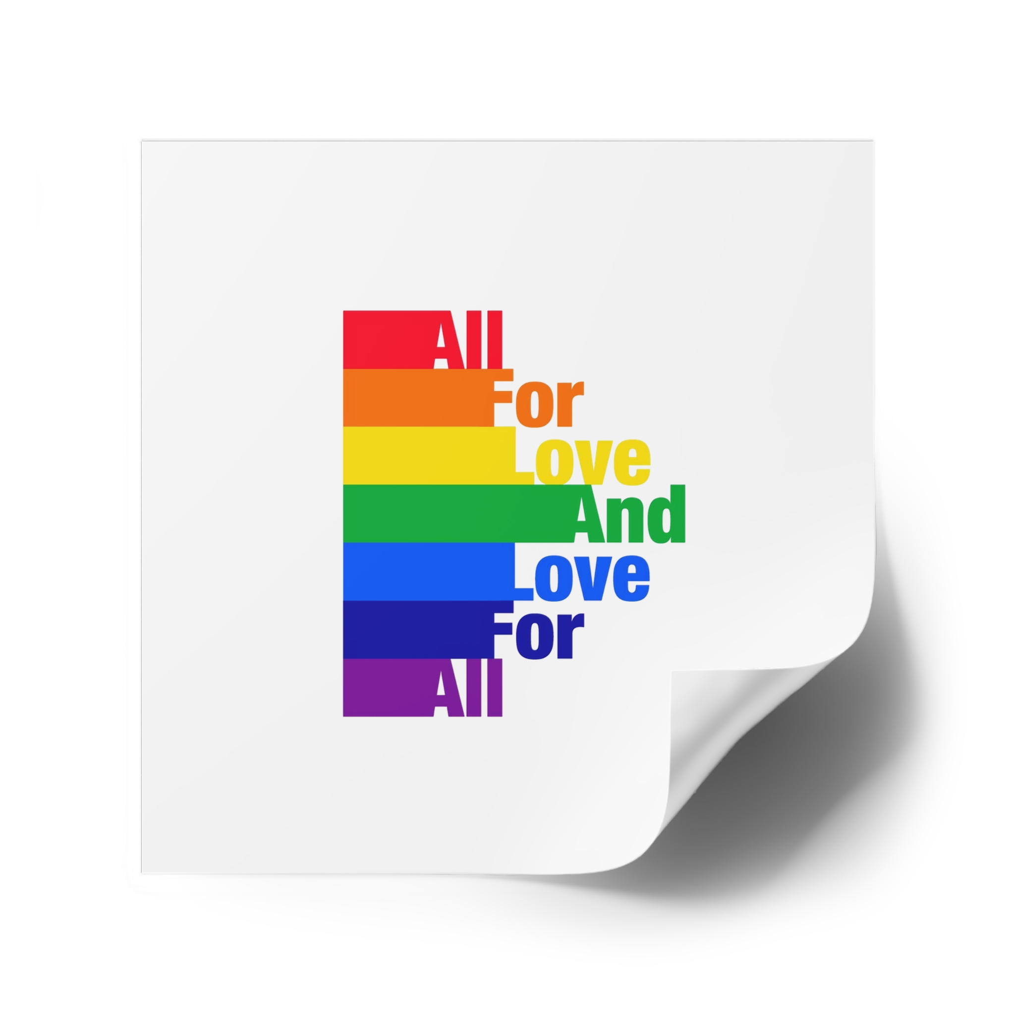 Pride Illustration Laminate Stickers Square - Image 74