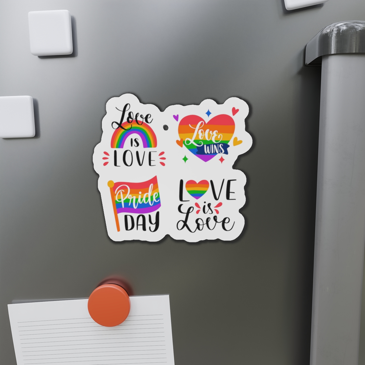 Hand Drawn Pride Day Label Collection Die Cut Magnets - Image 14