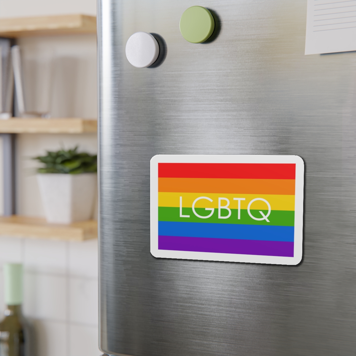 Lesbian Gay Bisexual Transgender Queer Flag Rainbow Pride Flag Lgbtq Die Cut Magnets - Image 12