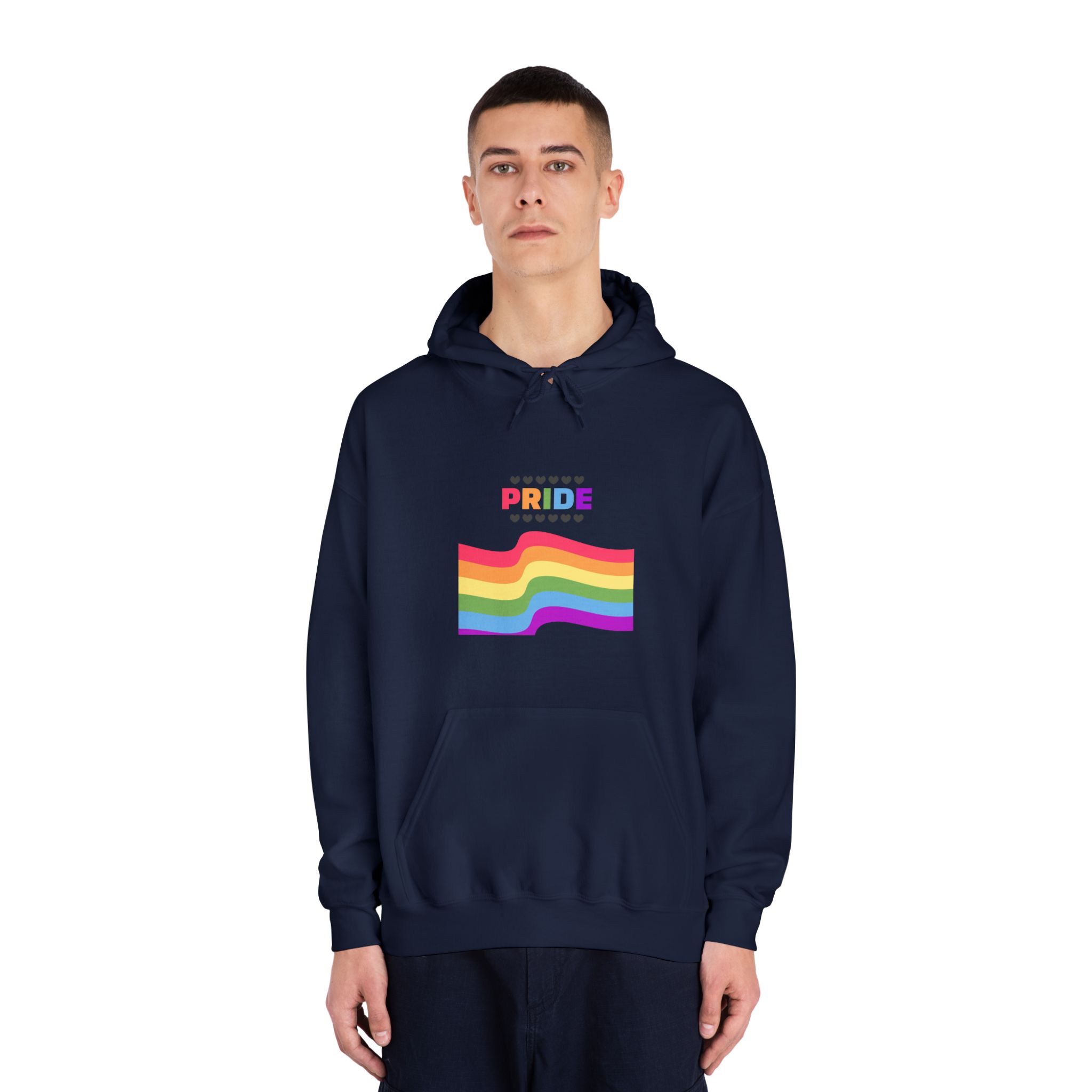 Pride Background With Flag Lgbtq Pride Unisex Dryblend Hooded Sweatshirt - Image 31