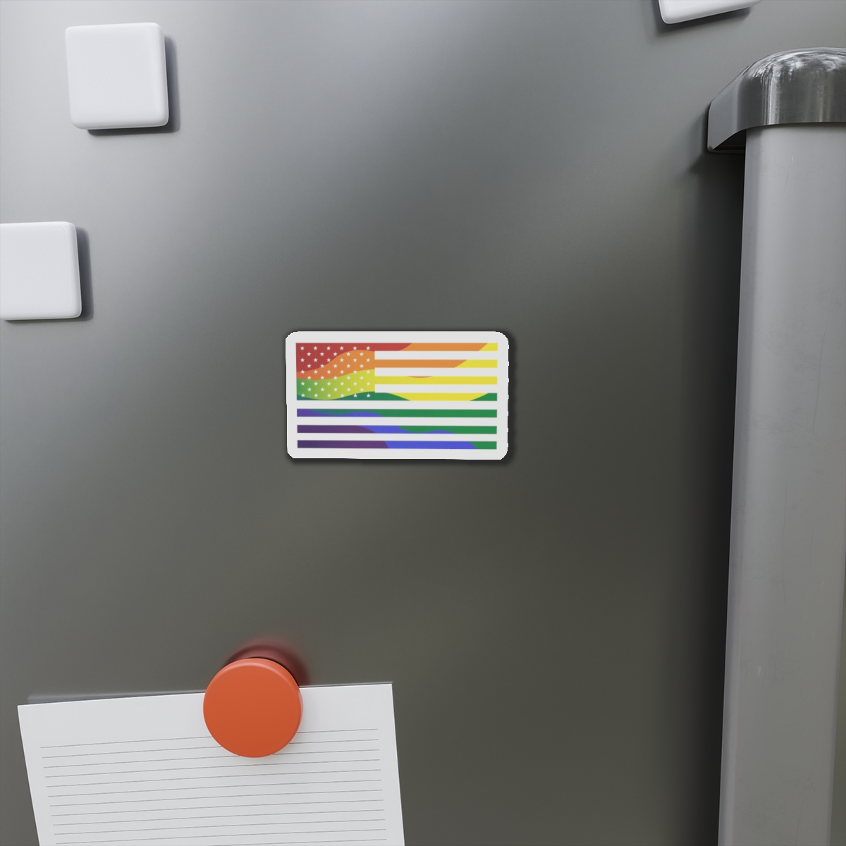 Pride Month America Concept Us Pride Month Flag Die Cut Magnets - Image 5