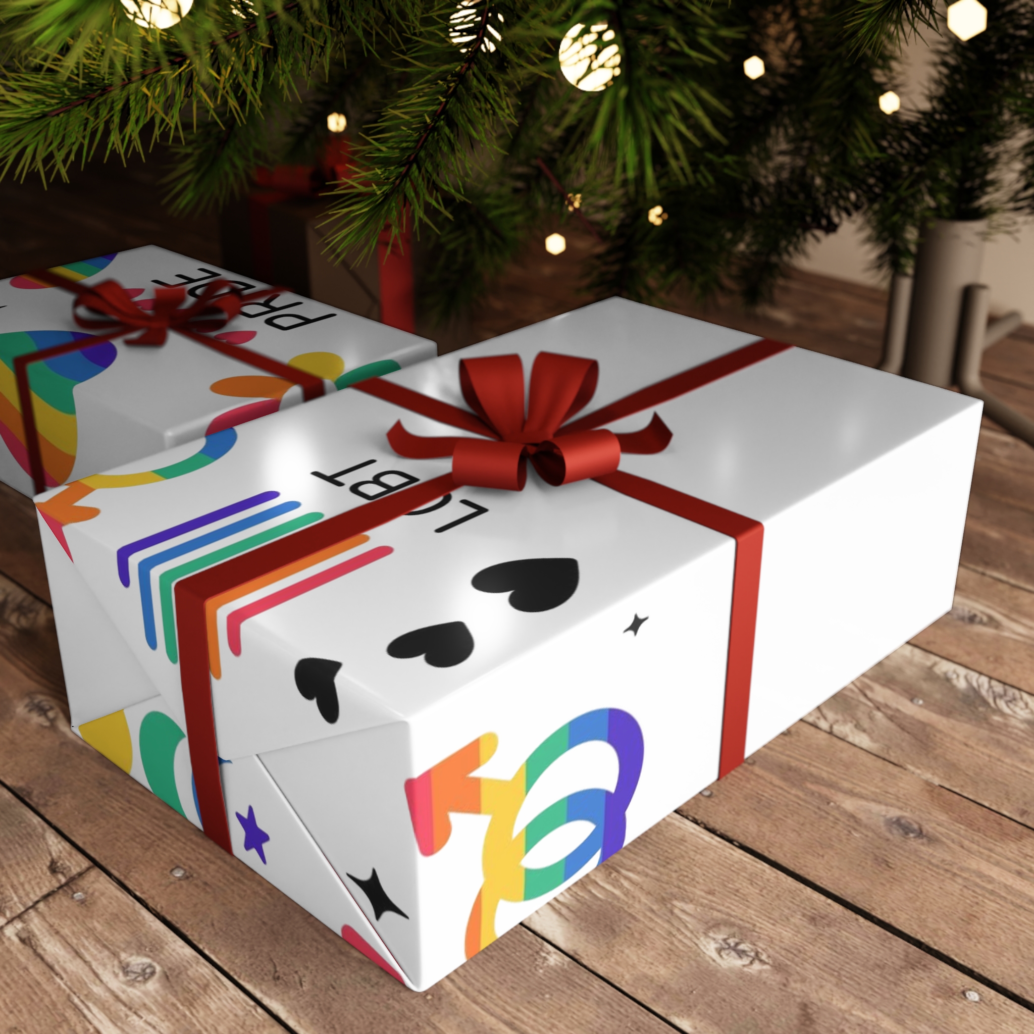 Lgbt Stickers Pack Doodle Style Lgbtq Set Lgbt Pride Community Symbols Rainbow Colored Element Gift Wrapping Paper Sheets 1pc - Image 6