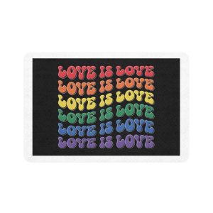 Pride Lgbtq Gay Typography Vector Tshirt Design(8) Pet Food Mat 12x18