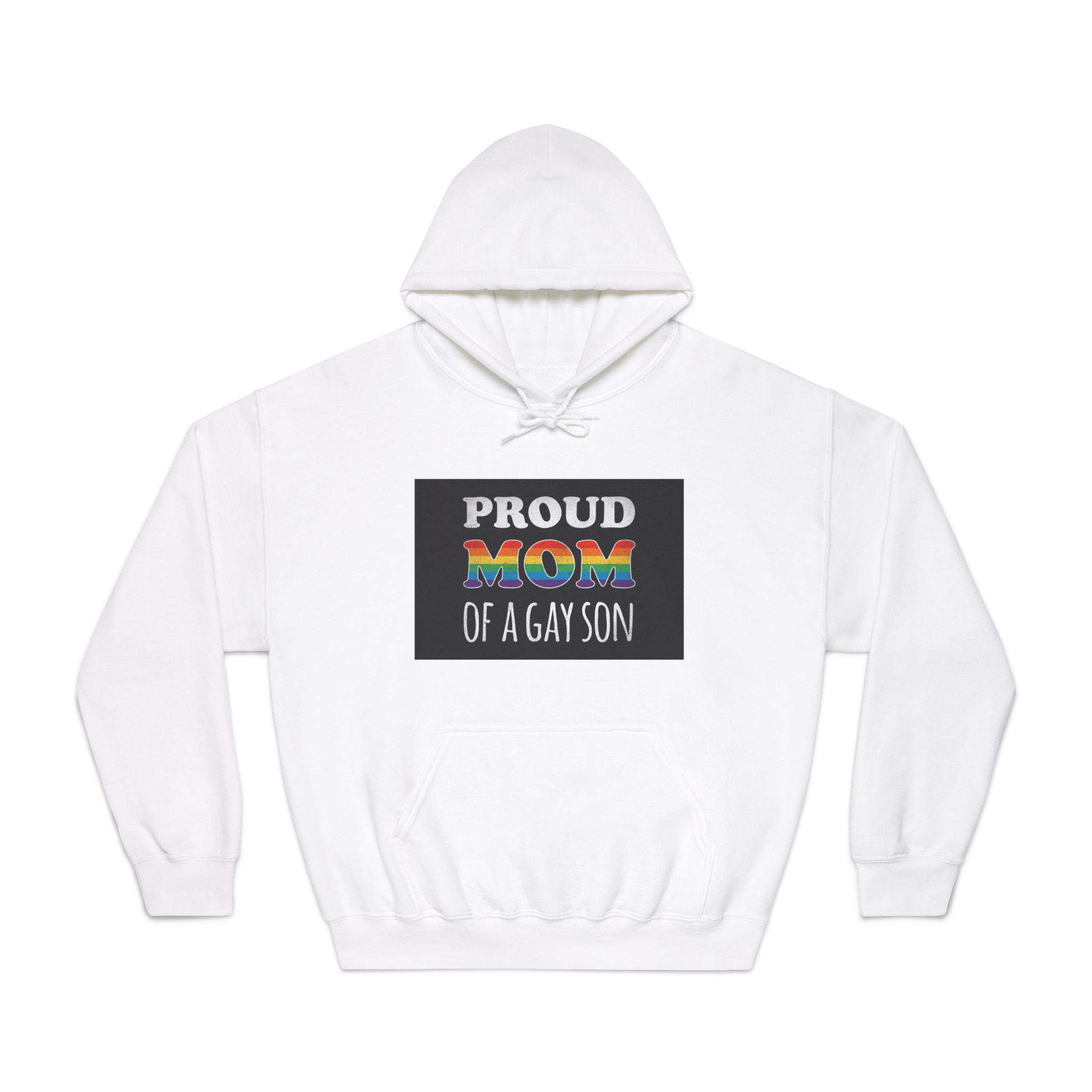 Mother Day Pride Rainbow Typography Vector Premium T Shirt(4) Unisex Dryblend Hooded Sweatshirt