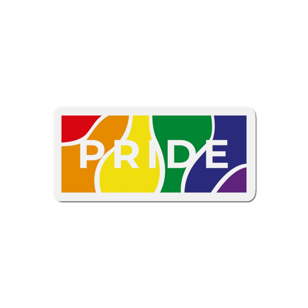 Gay Pride Month Colors Lgbtq Rainbow Background Tolerance Festival Die Cut Magnets - Image 10