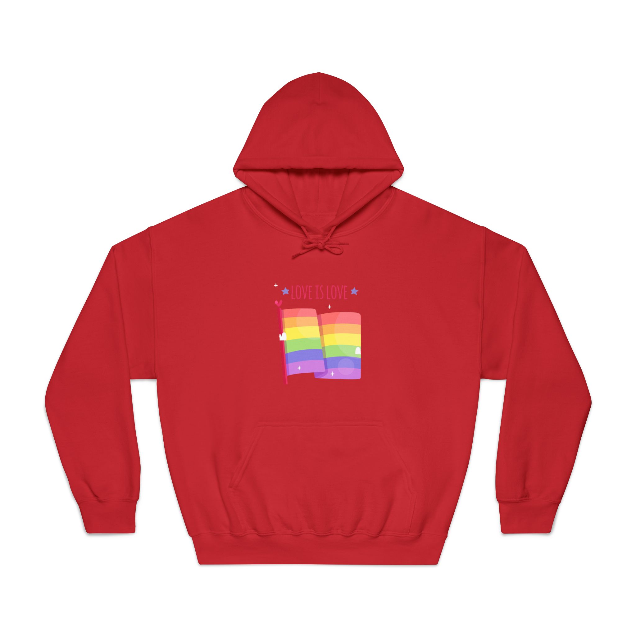 Pride Day Flag With Love Unisex Dryblend Hooded Sweatshirt - Image 33