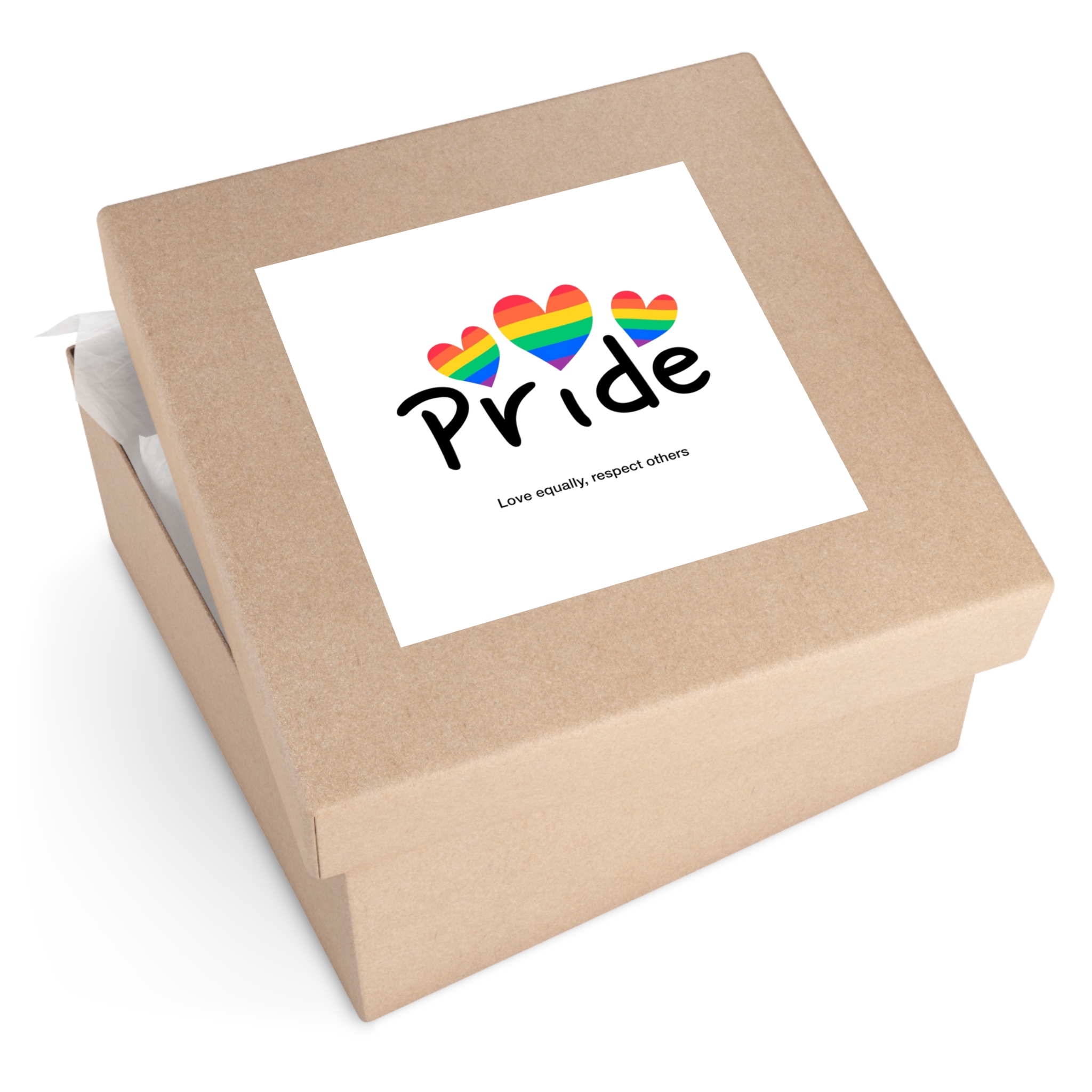Love Letter Pride Rainbow Lettering Text Writing Pattern Freedom Love Heart Homo Colors Flag Parade(2) Laminate Stickers Square - Image 59