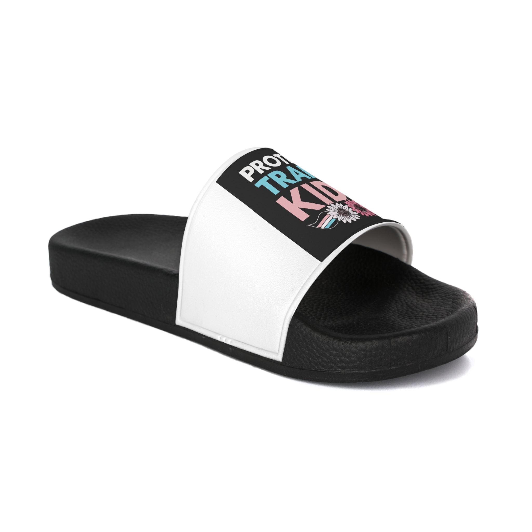 Protect Trans Kids(1) Mens Slide Sandals - Image 2