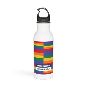 Lgbt Pride Month June Lesbian Gay Bisexual Transgender Lgbtq Flag Rainbow Vector(3) Stainless Steel Water Bottle