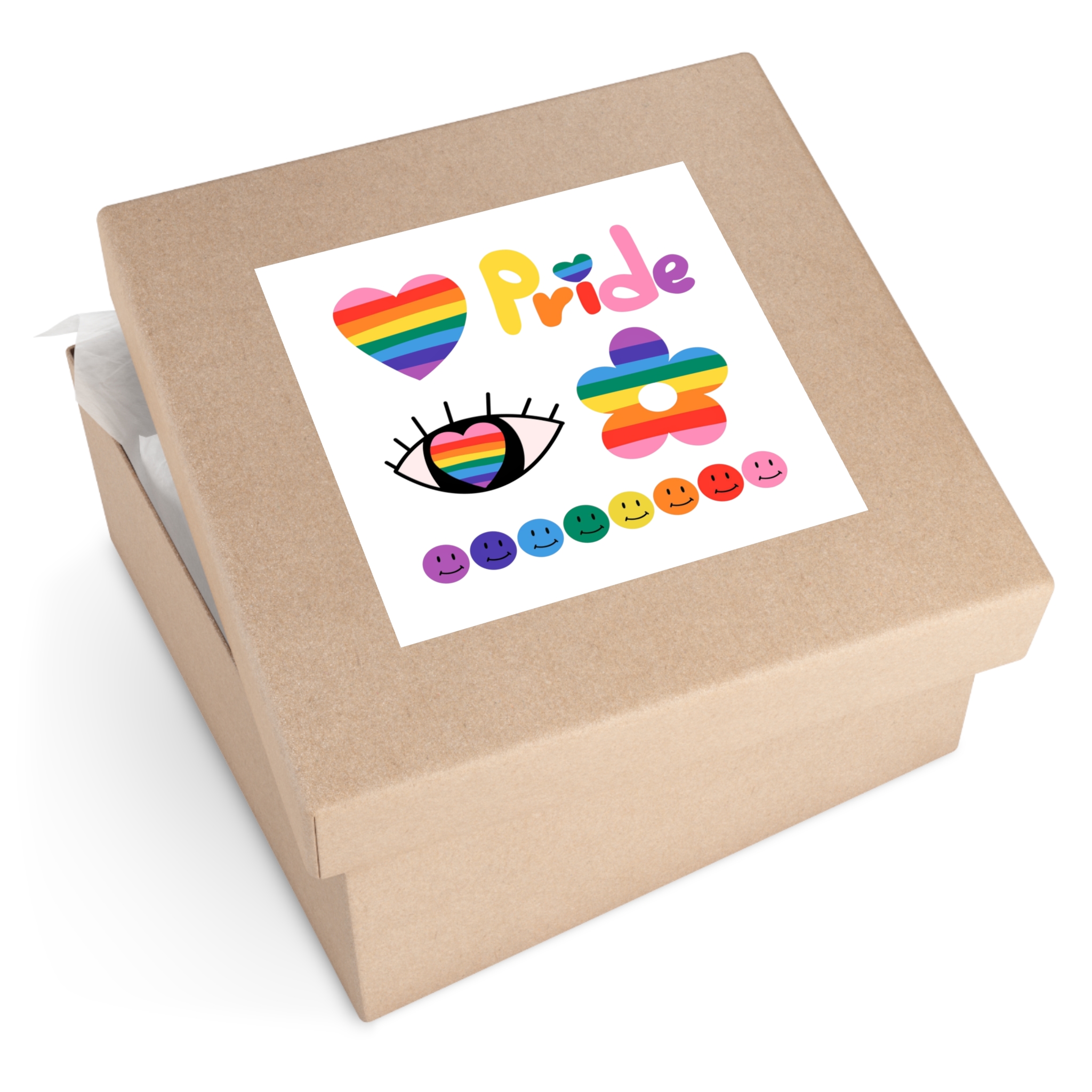 Pride Month Laminate Stickers Square - Image 51