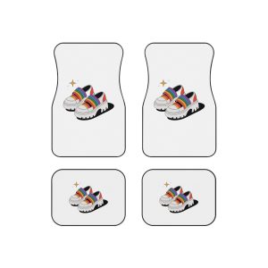 Rainbow Shoes Car Mats Set Of 4