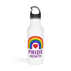 Pride Month Logo Template Design Stainless Steel Water Bottle