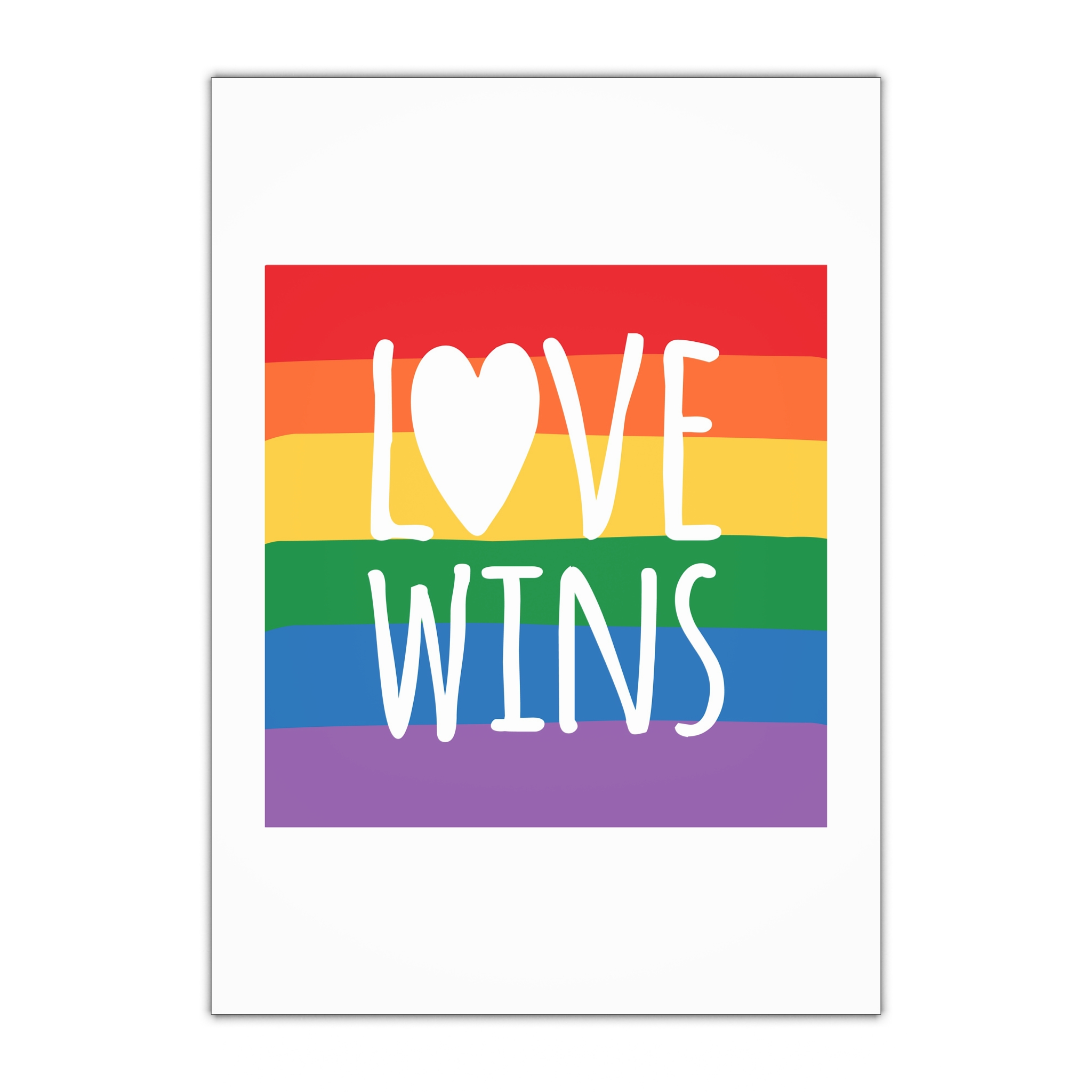 Lovewins Heart Hd 2 Gift Wrapping Paper Sheets 1pc