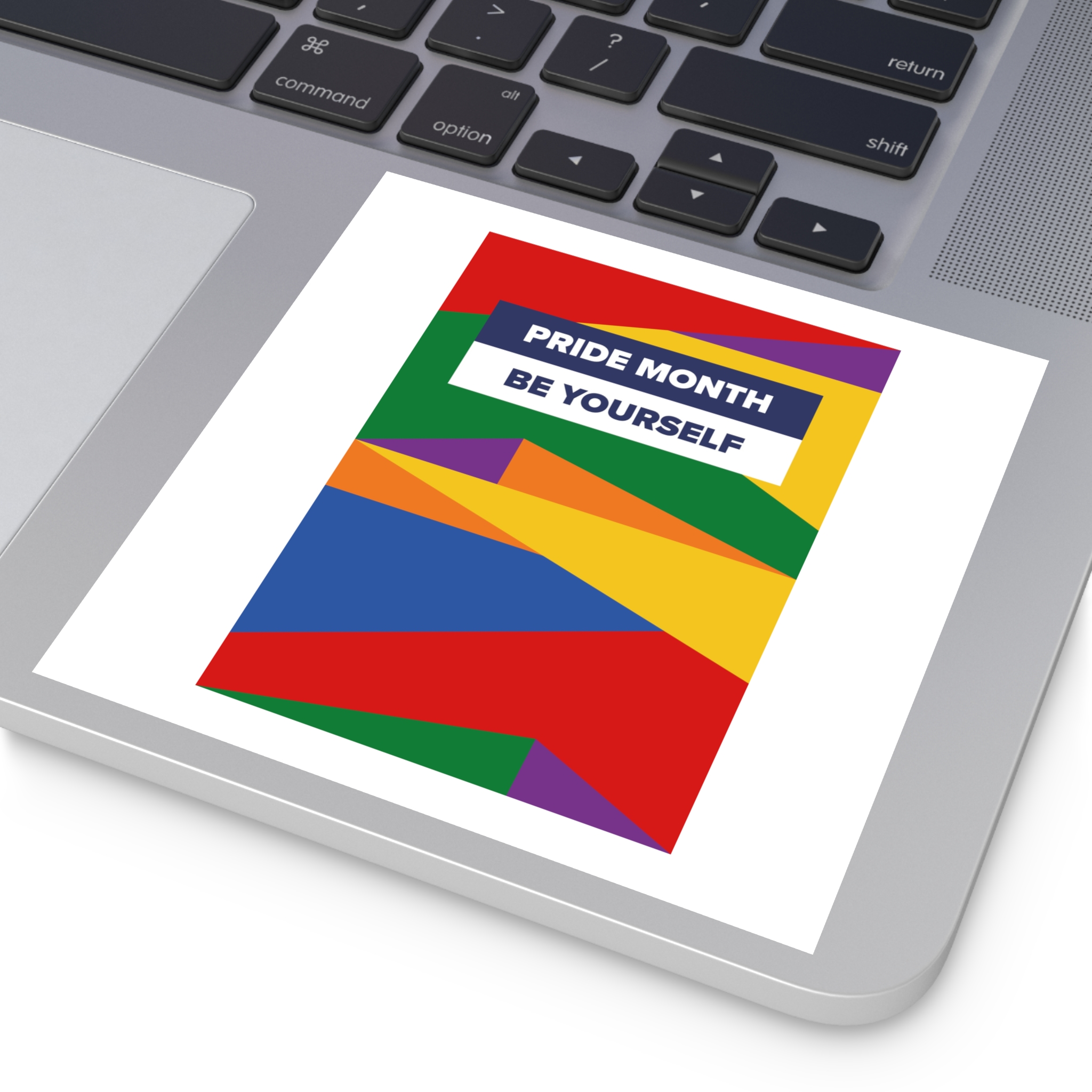 Lgbt Pride Month June Lesbian Gay Bisexual Transgender Lgbtq Flag Rainbow Vector(2) Laminate Stickers Square - Image 43