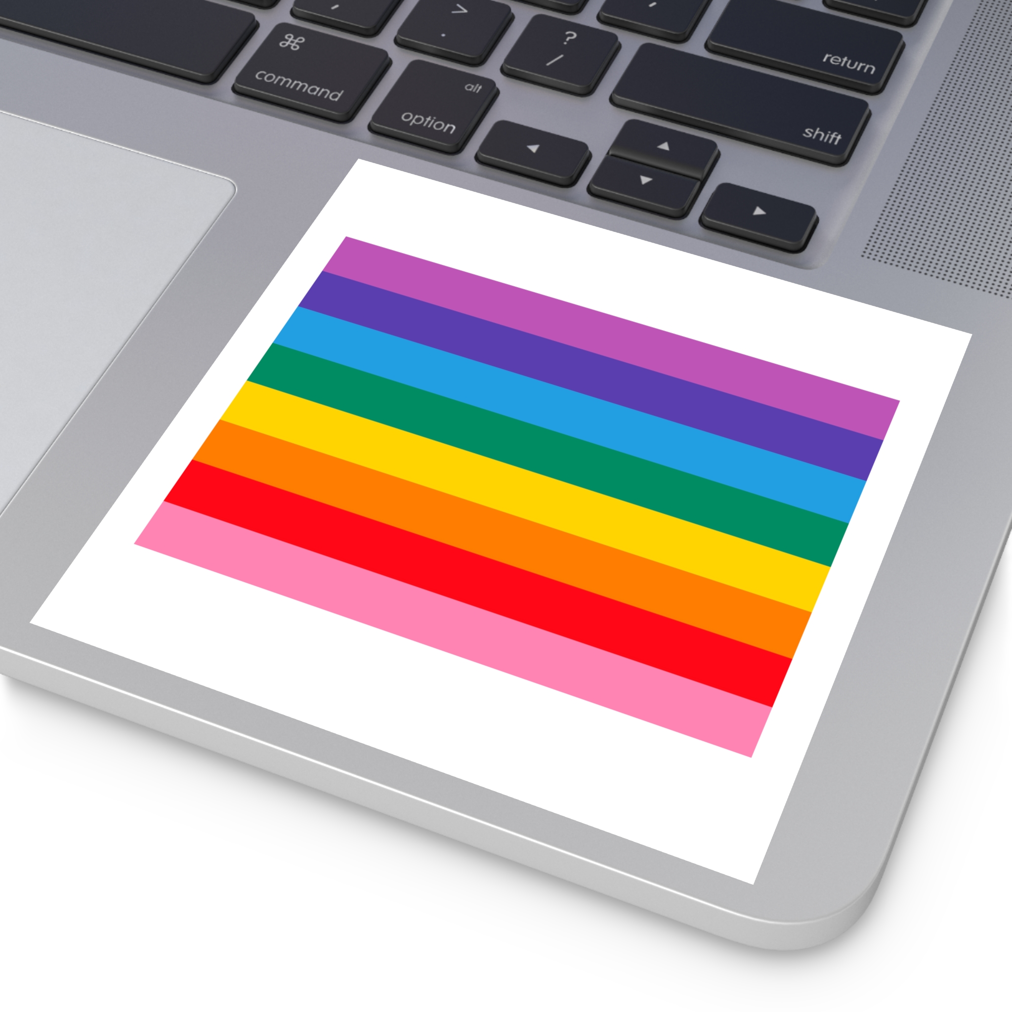 Pride Love Freedom Lgbtq Lgbt Heart Rainbow Love Wins Gay Lesbian Trans Homo Homosexual Colors Flag Diversity Parade Laminate Stickers Square - Image 43