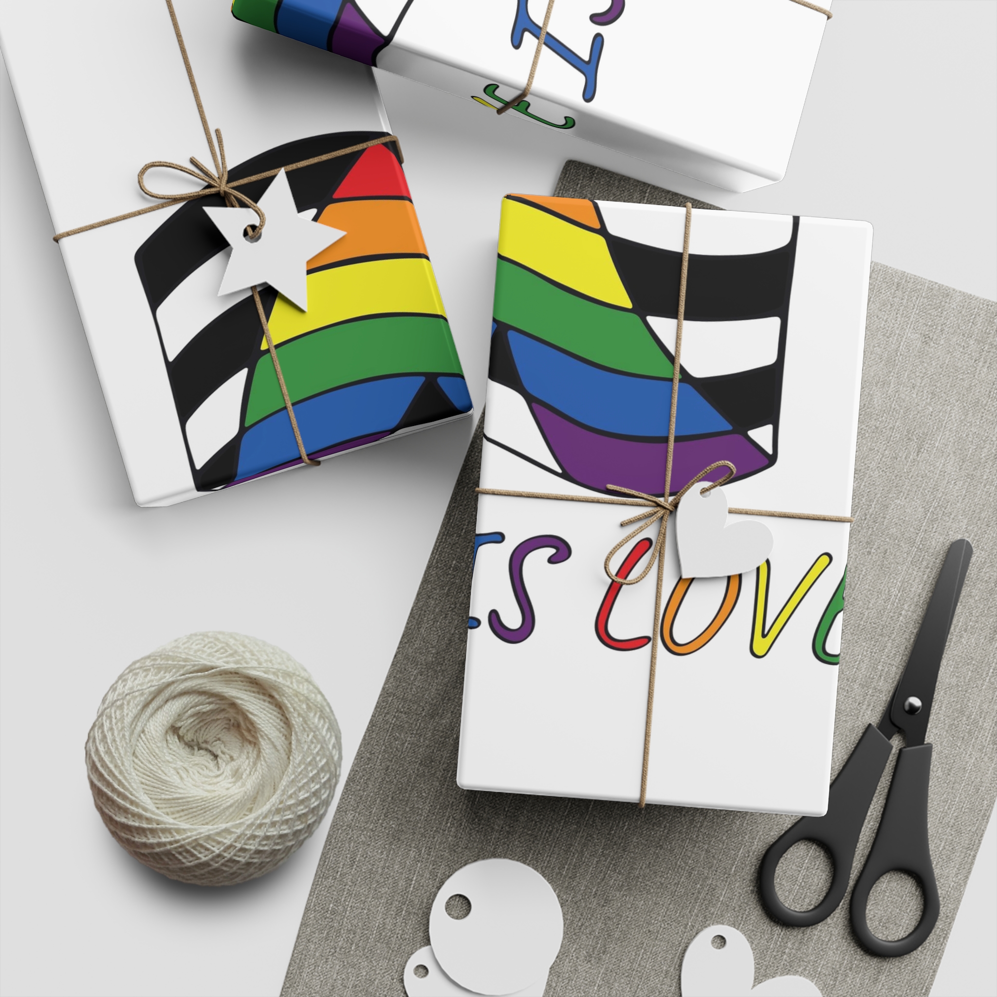 Colorful Straight Ally Pride Flag Happy Pride Day Lgbtq Community Pride Month Vector Hand Drawn Doodle Posters Stickers Logo Cards Gift Wrapping Paper Sheets 1pc - Image 2