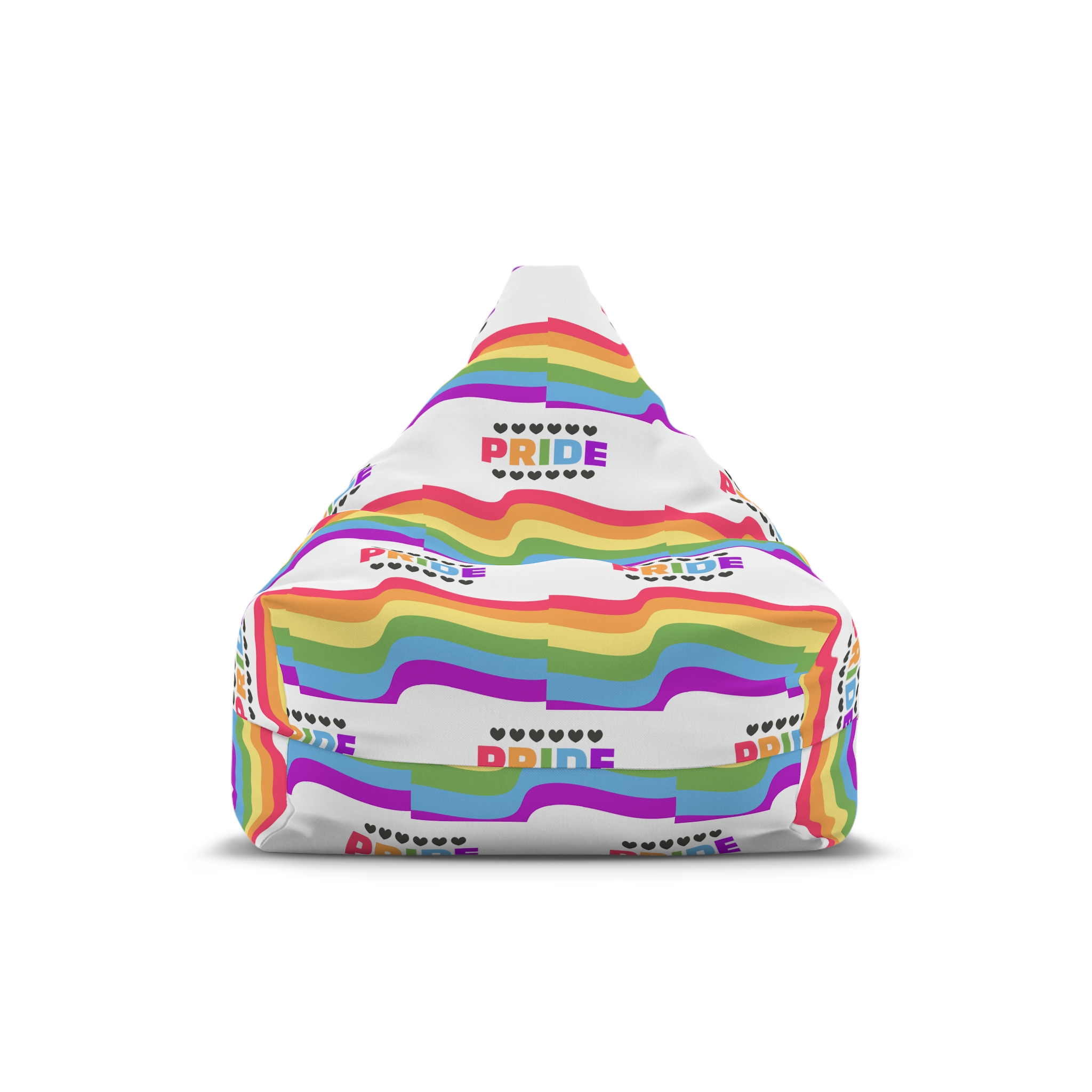 Pride Background With Flag Lgbtq Pride Bean Bag Chair Cover