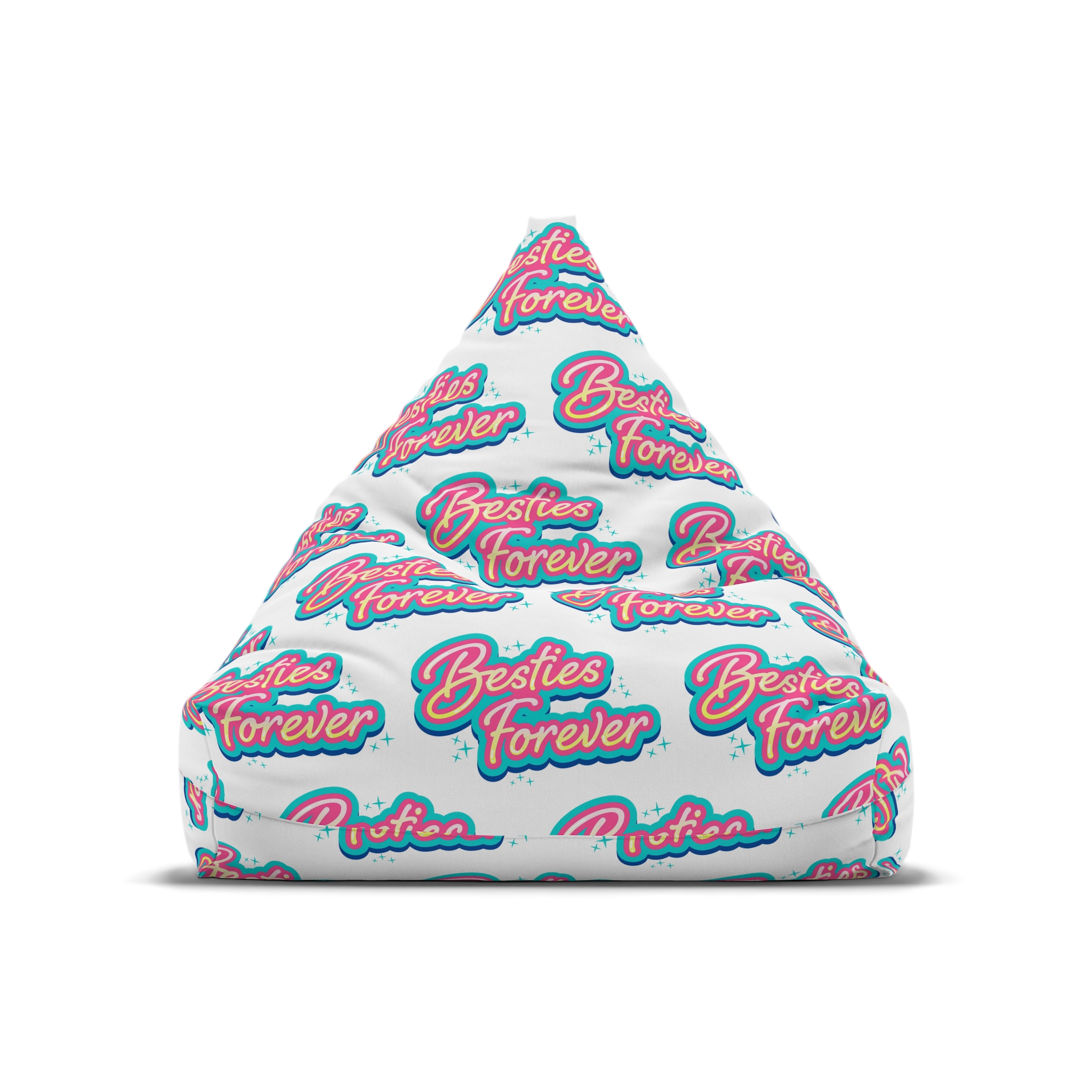 Besties Forever Lettering Logo Bean Bag Chair Cover - Image 5