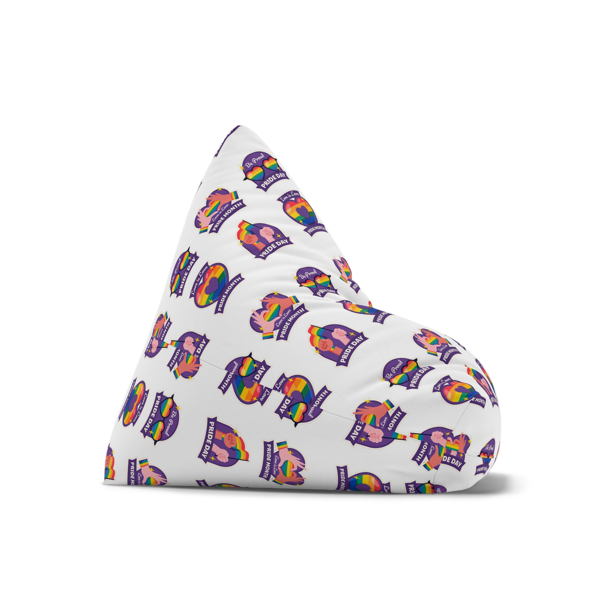 Labels Collection Pride Month Celebration Bean Bag Chair Cover - Image 7