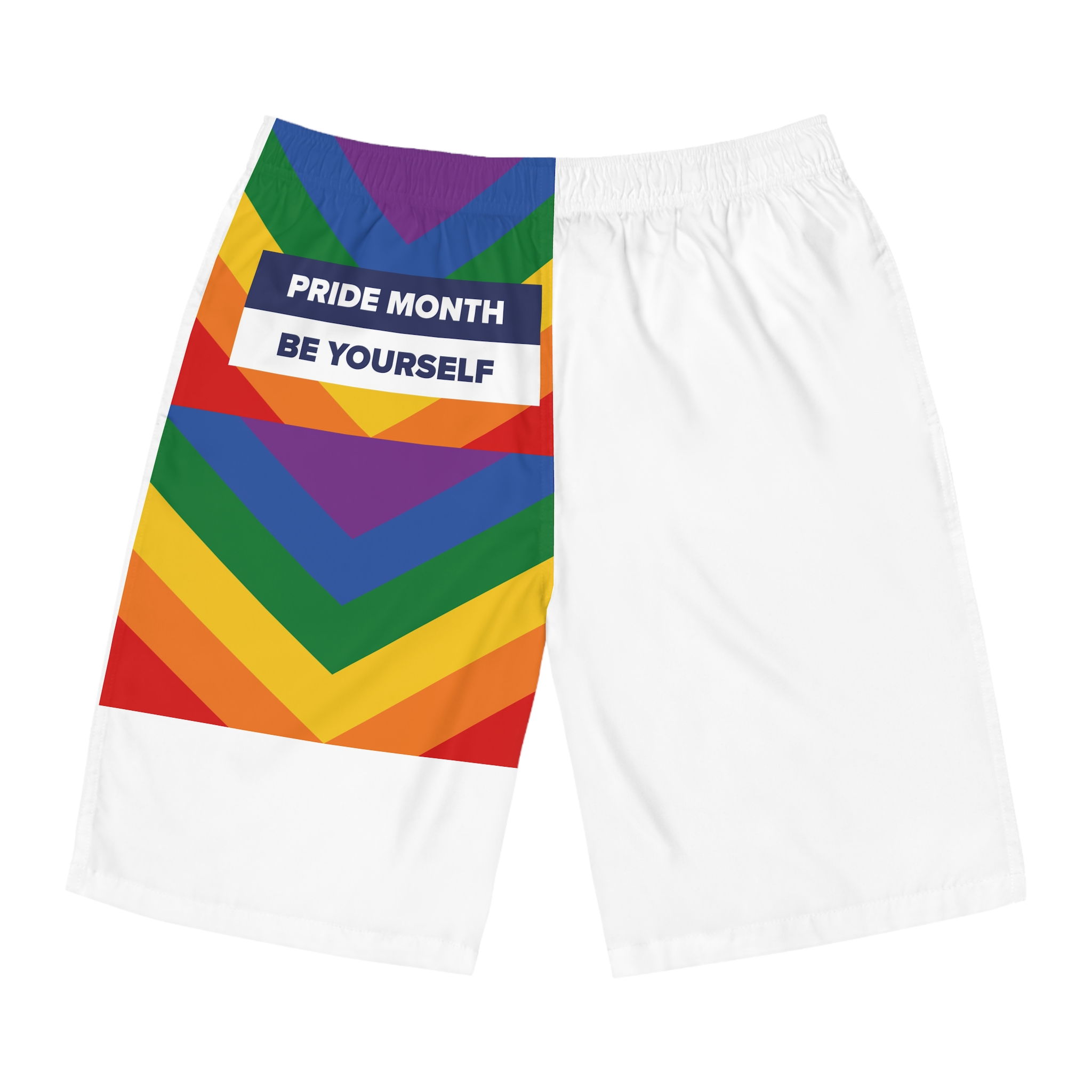 Lgbt Pride Month June Lesbian Gay Bisexual Transgender Lgbtq Flag Rainbow Vector(1)2 Mens Board Shorts Aop