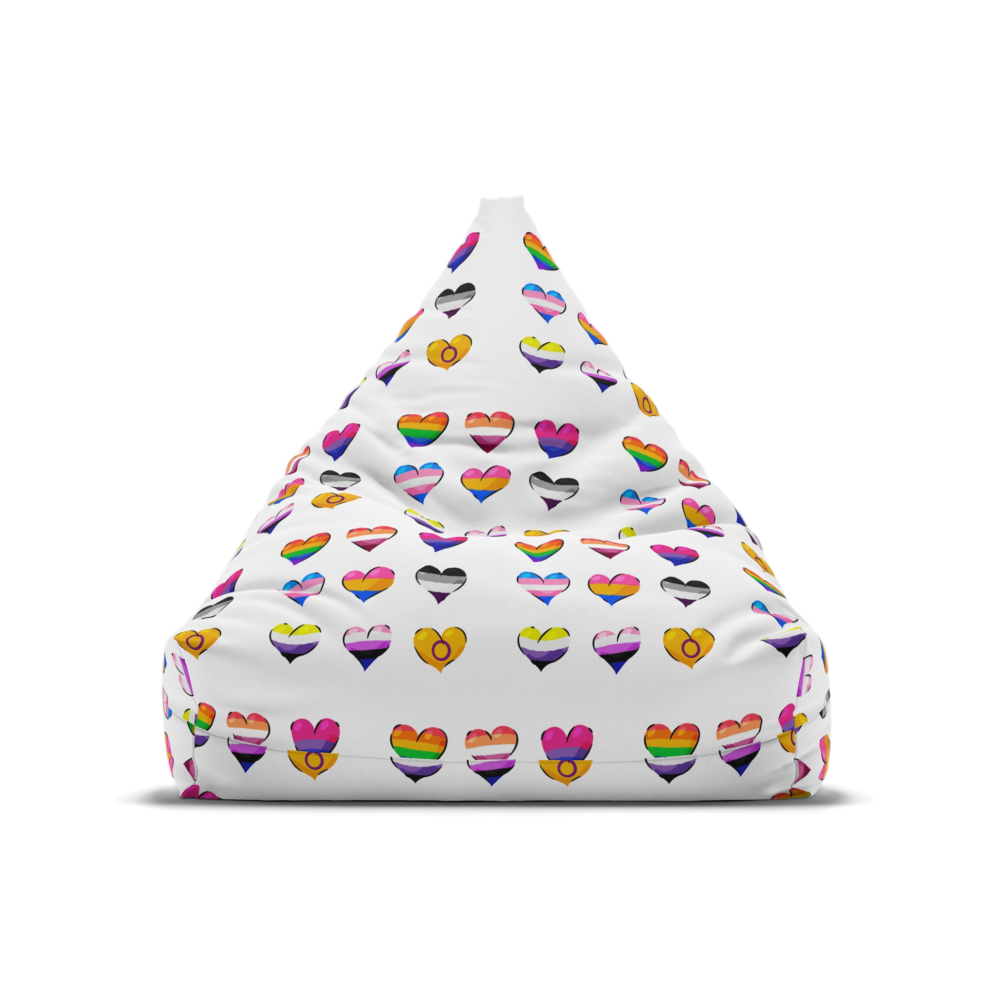 Flat Lgbt Pride Month Flags Collection Bean Bag Chair Cover - Image 5