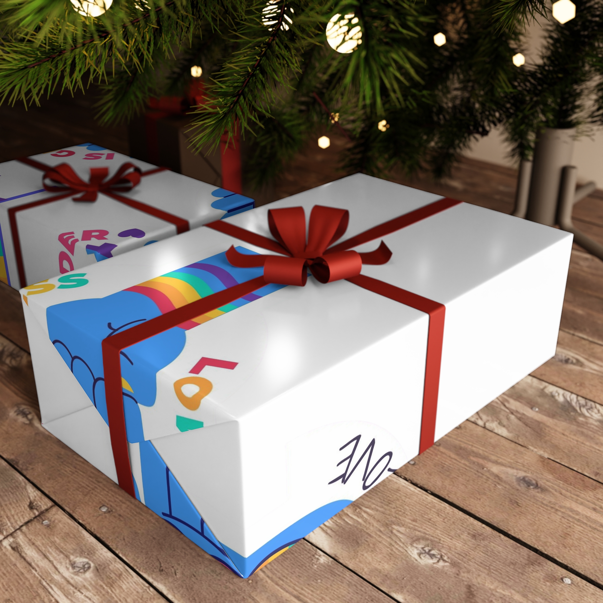 Flat Labels Collection Pride Month Celebration(1) Gift Wrapping Paper Sheets 1pc - Image 3
