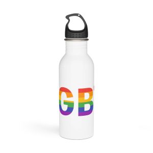 Lgbt Rainbow Colors Lgbt Logo Stainless Steel Water Bottle