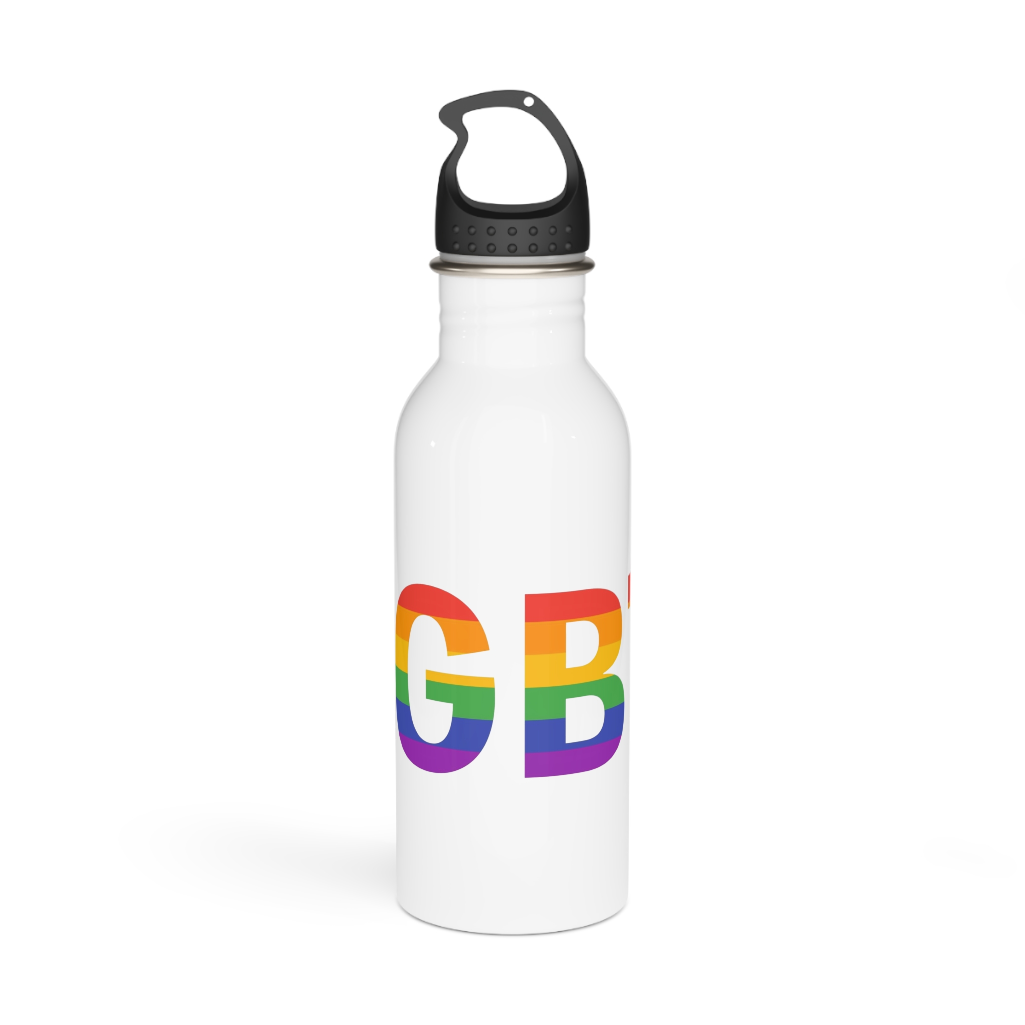 Lgbt Rainbow Colors Lgbt Logo Stainless Steel Water Bottle