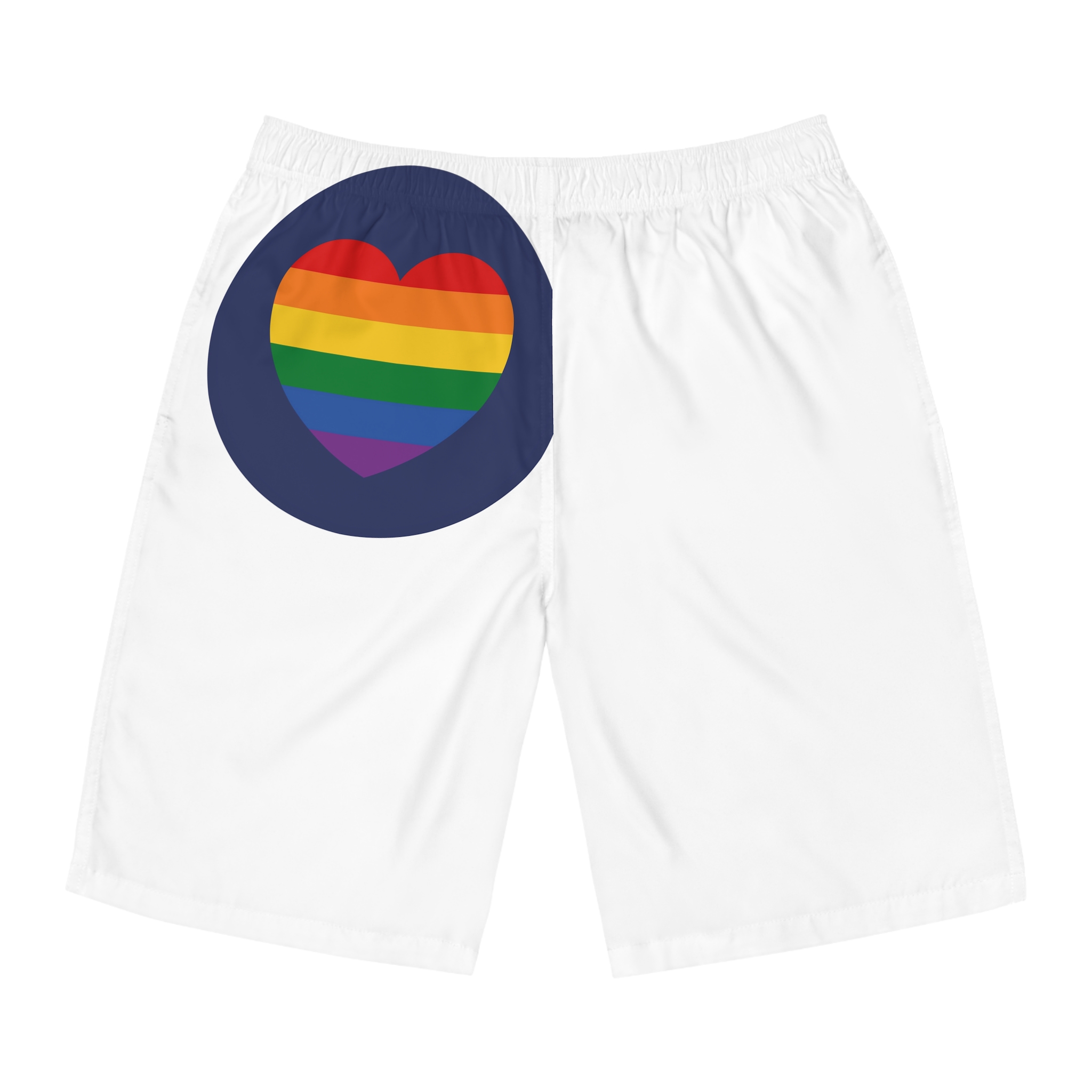 Lgbt Pride Month June Lesbian Gay Bisexual Transgender Lgbtq Flag Rainbow Vector(5) Mens Board Shorts Aop
