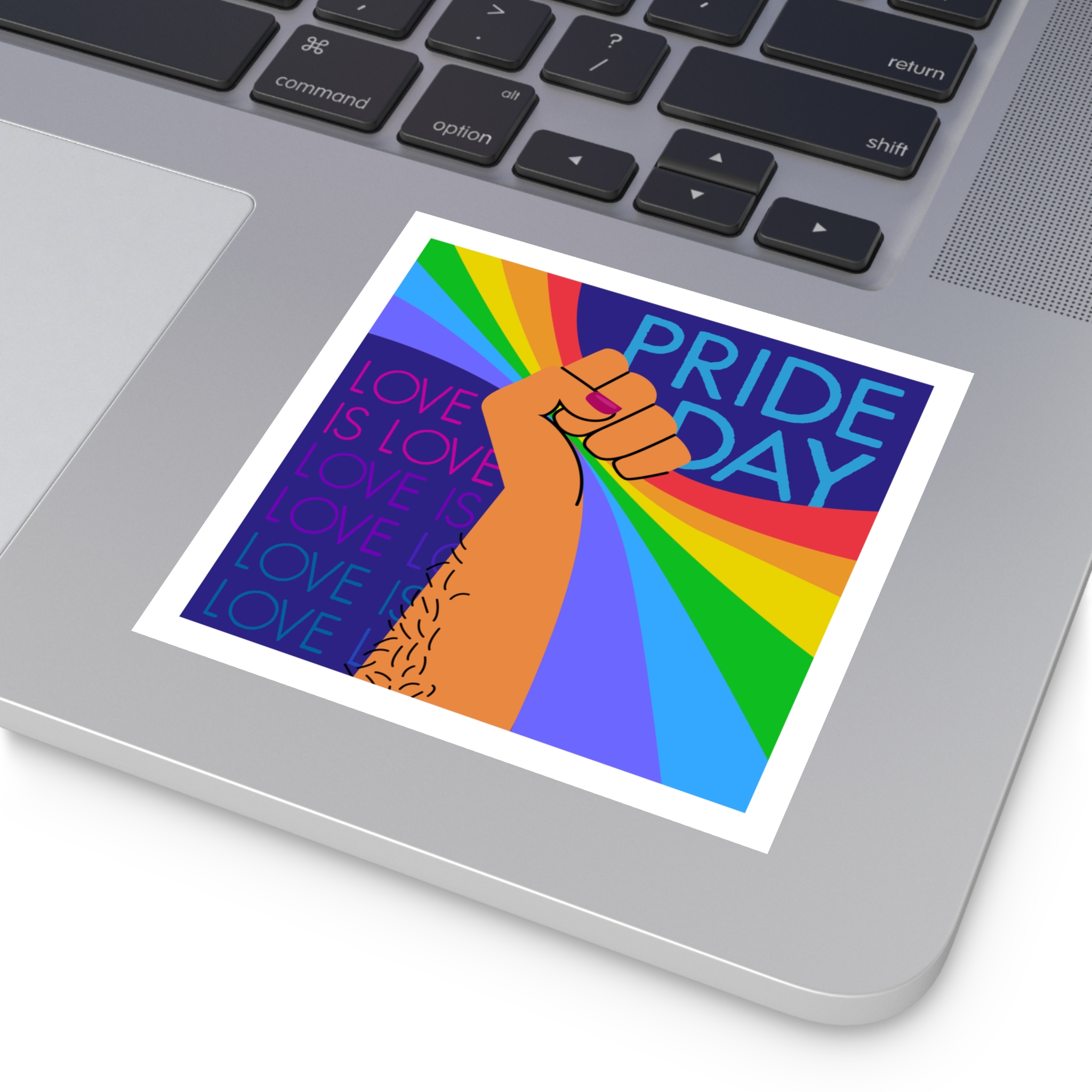 Pride Day Concept(1) Laminate Stickers Square - Image 19