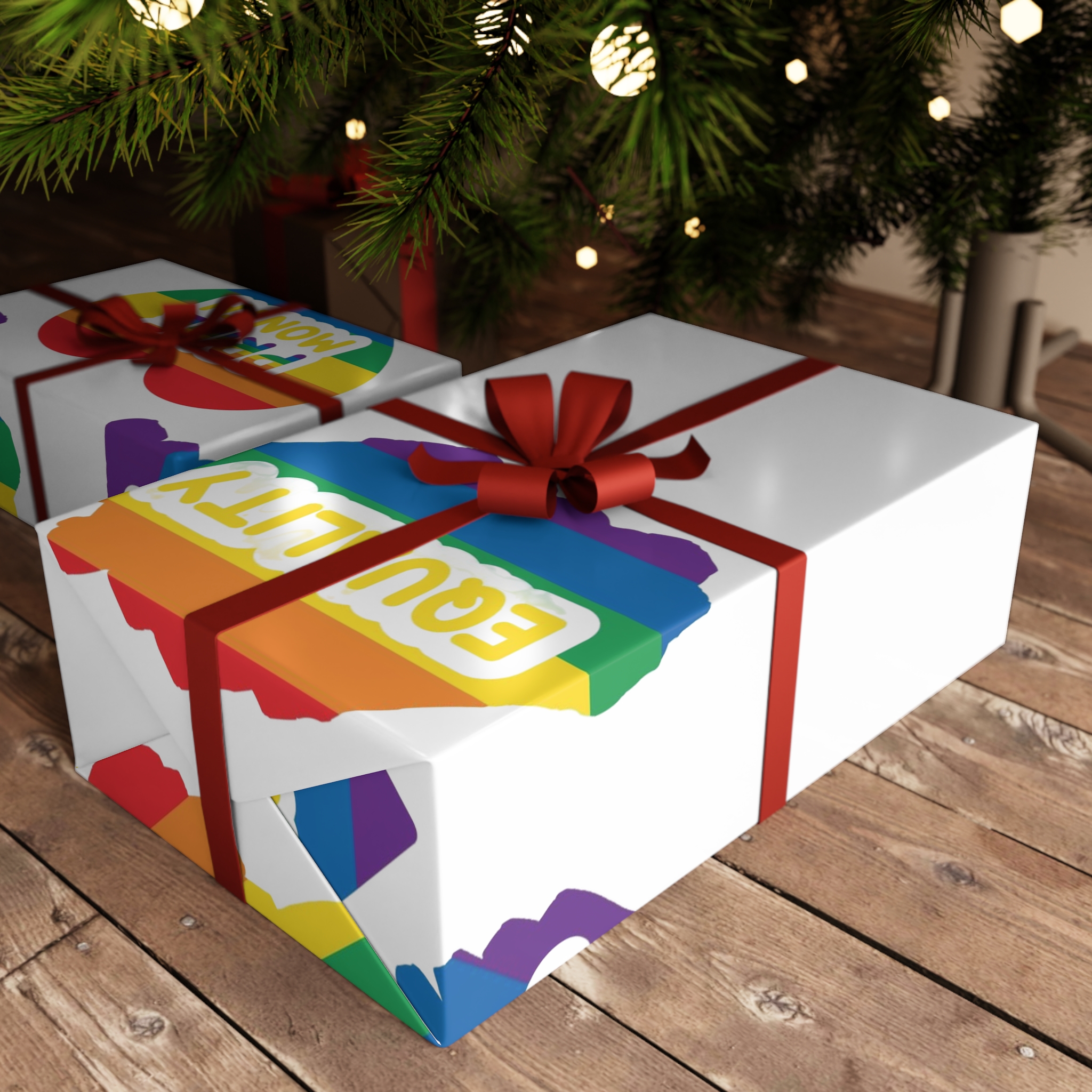 Pride Month Stickers Rainbow Lgbtq Flag Love Equality Gift Wrapping Paper Sheets 1pc - Image 3