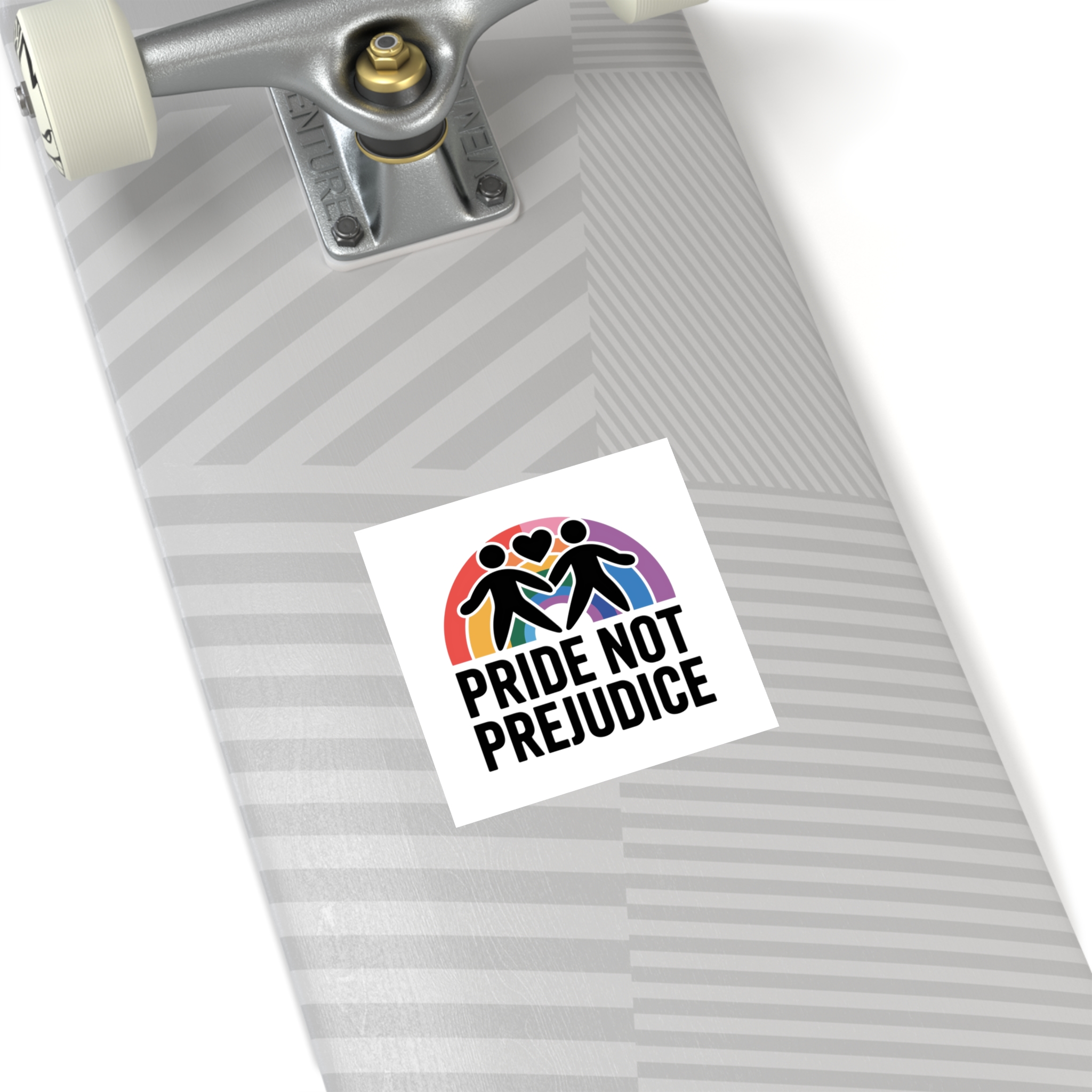 Pride Prejudice T Shirt Design Isolated White Background Laminate Stickers Square - Image 24
