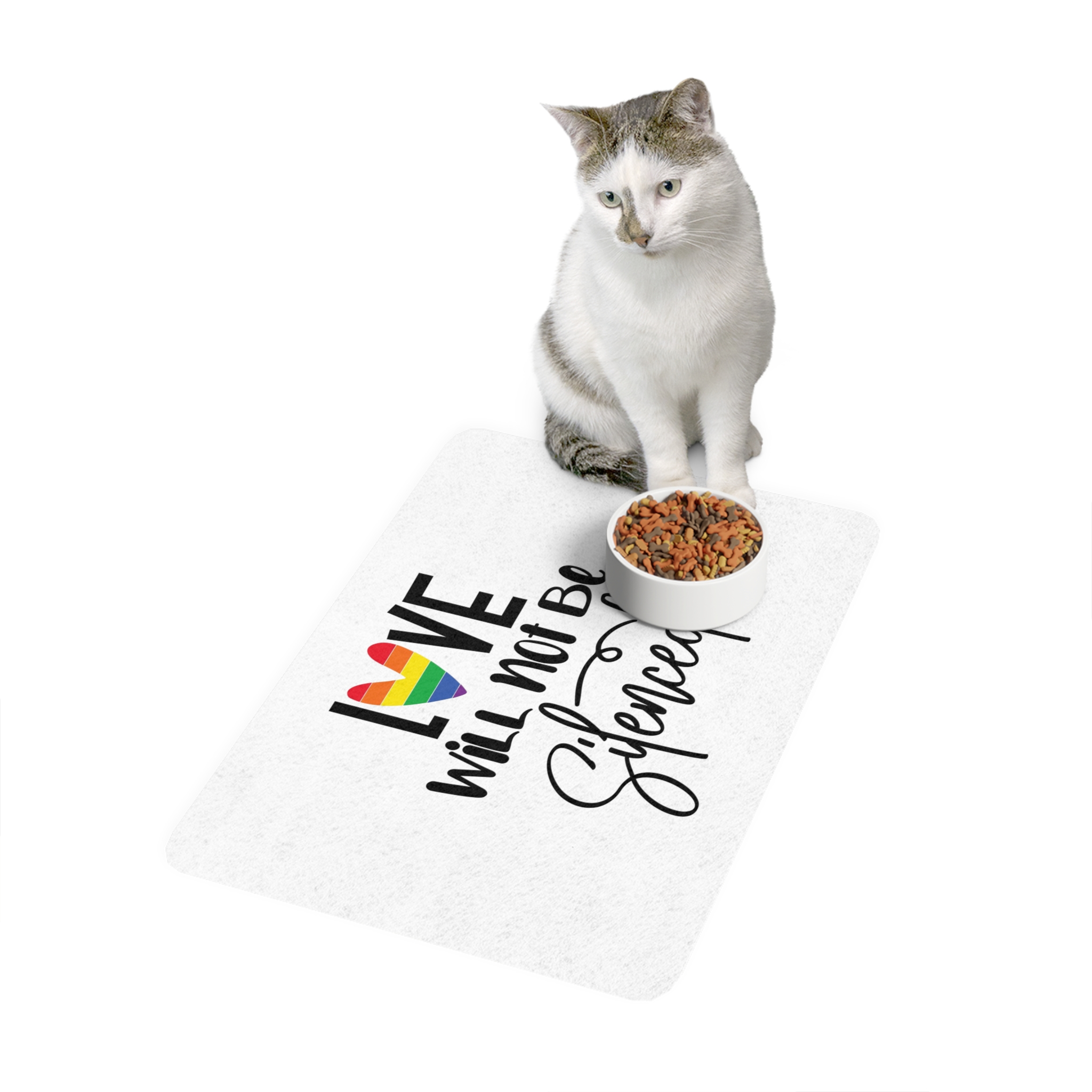 Gay Pride Svg Design(6) Pet Food Mat 12x18 - Image 3