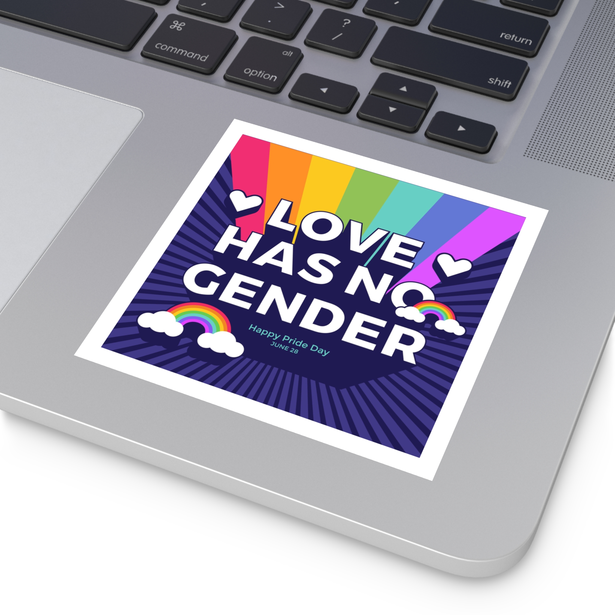 Pride Day Concept(3) Laminate Stickers Square - Image 31
