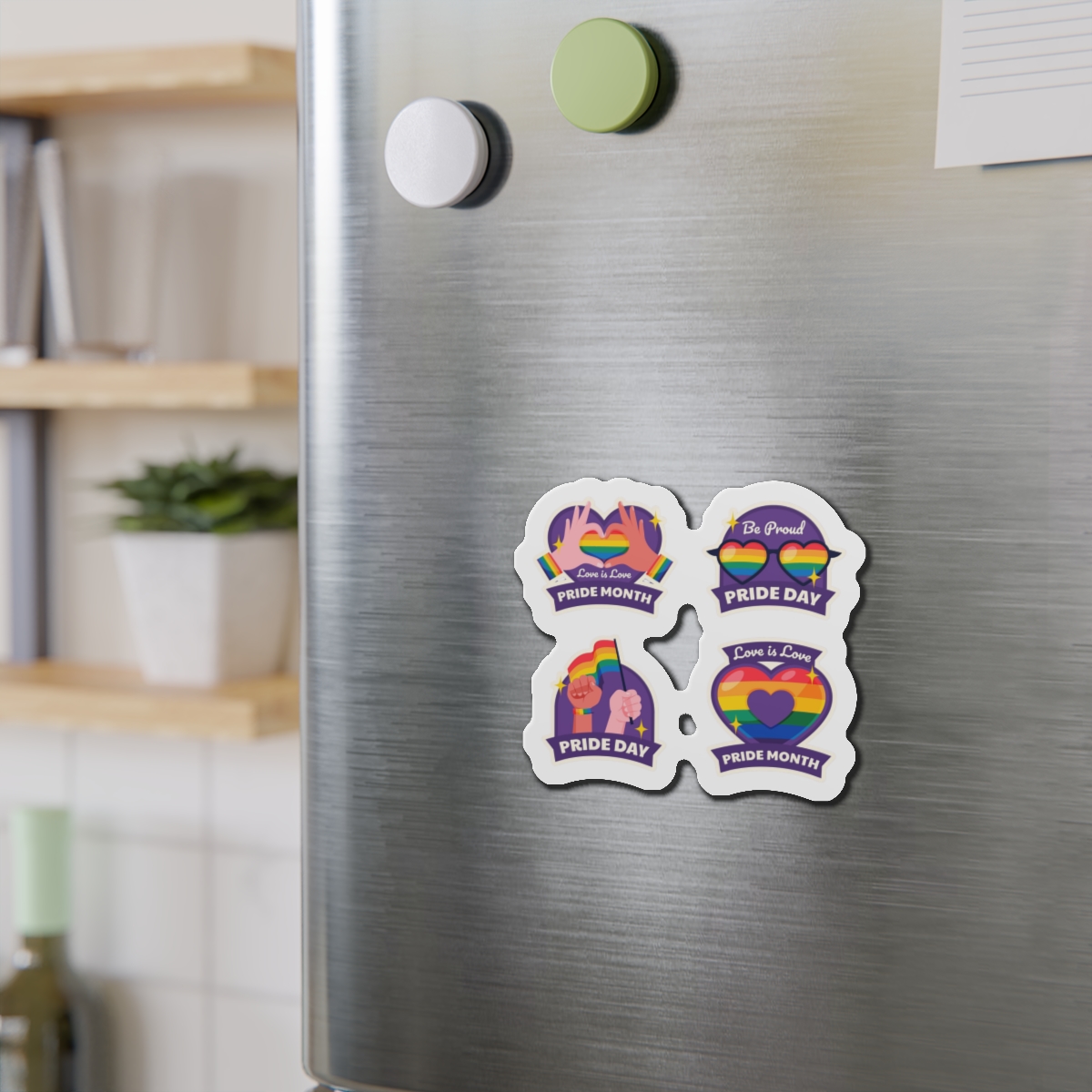 Labels Collection Pride Month Celebration Die Cut Magnets - Image 9