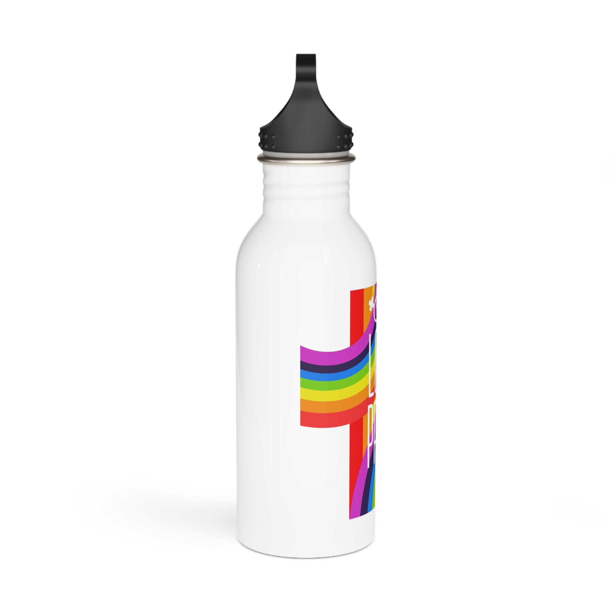 Gay Pride Background Lgbt Day Vector Illustration With Colorful Realistic Style Stickers Flyers Logo Designs Stainless Steel Water Bottle - Image 2