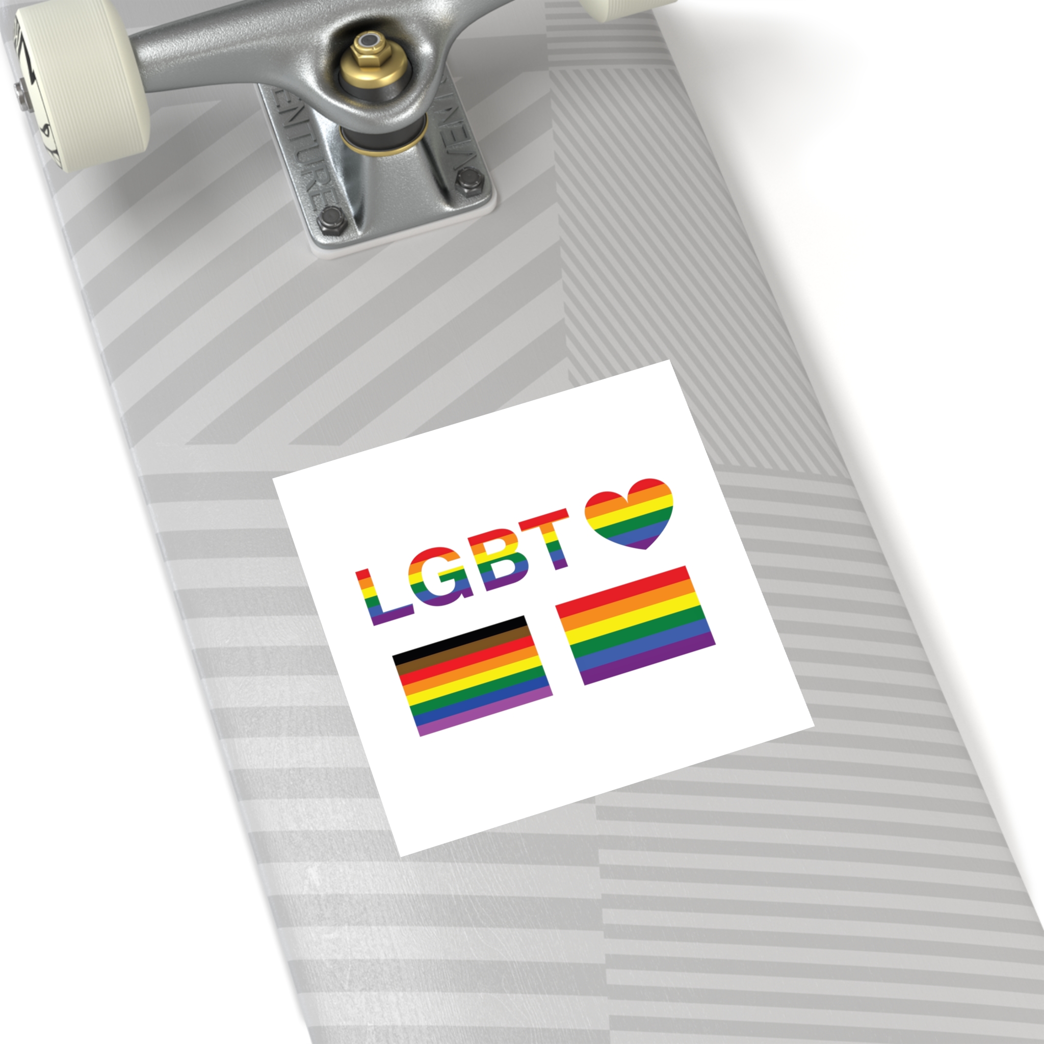 Lgbt Word Text Letter With Heart Rainbow Color Flag Isolated White Background Vector Illustrati Laminate Stickers Square - Image 36