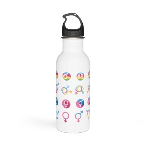 Gender Sexuality Identity Symbols Collection Stainless Steel Water Bottle